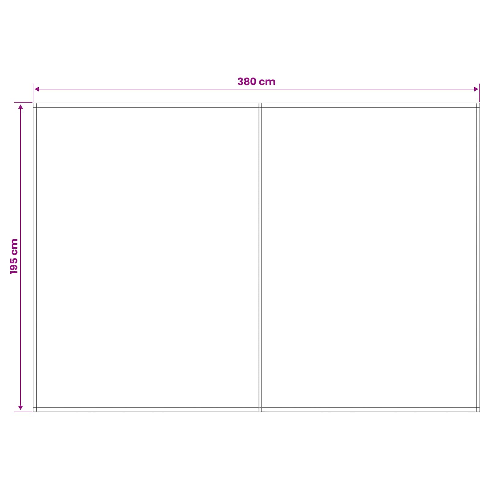 Napellenző ponyva sokszínű 400 x 200 cm poliészter