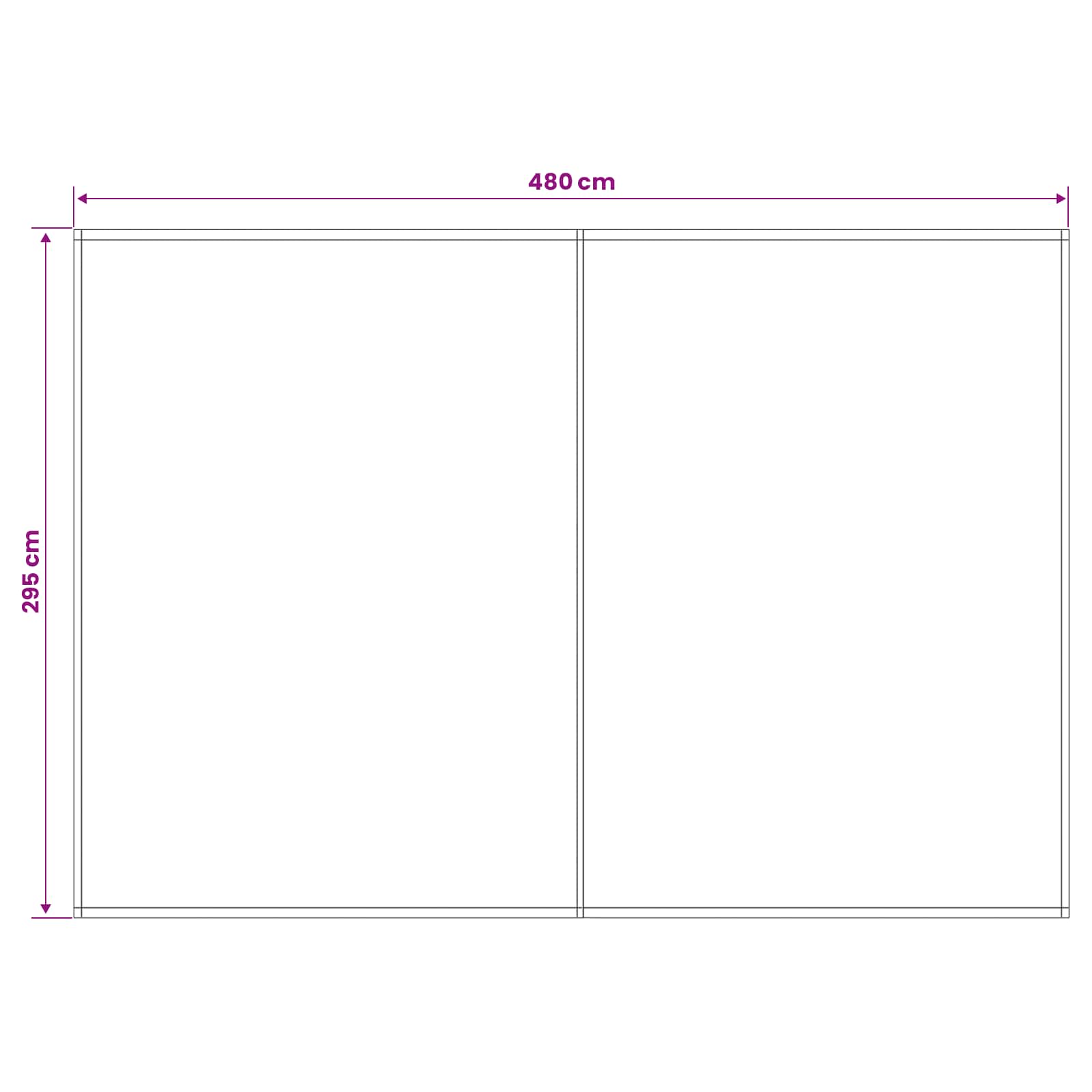 Csere napernyő anyag narancs és fekete 500 × 300 cm