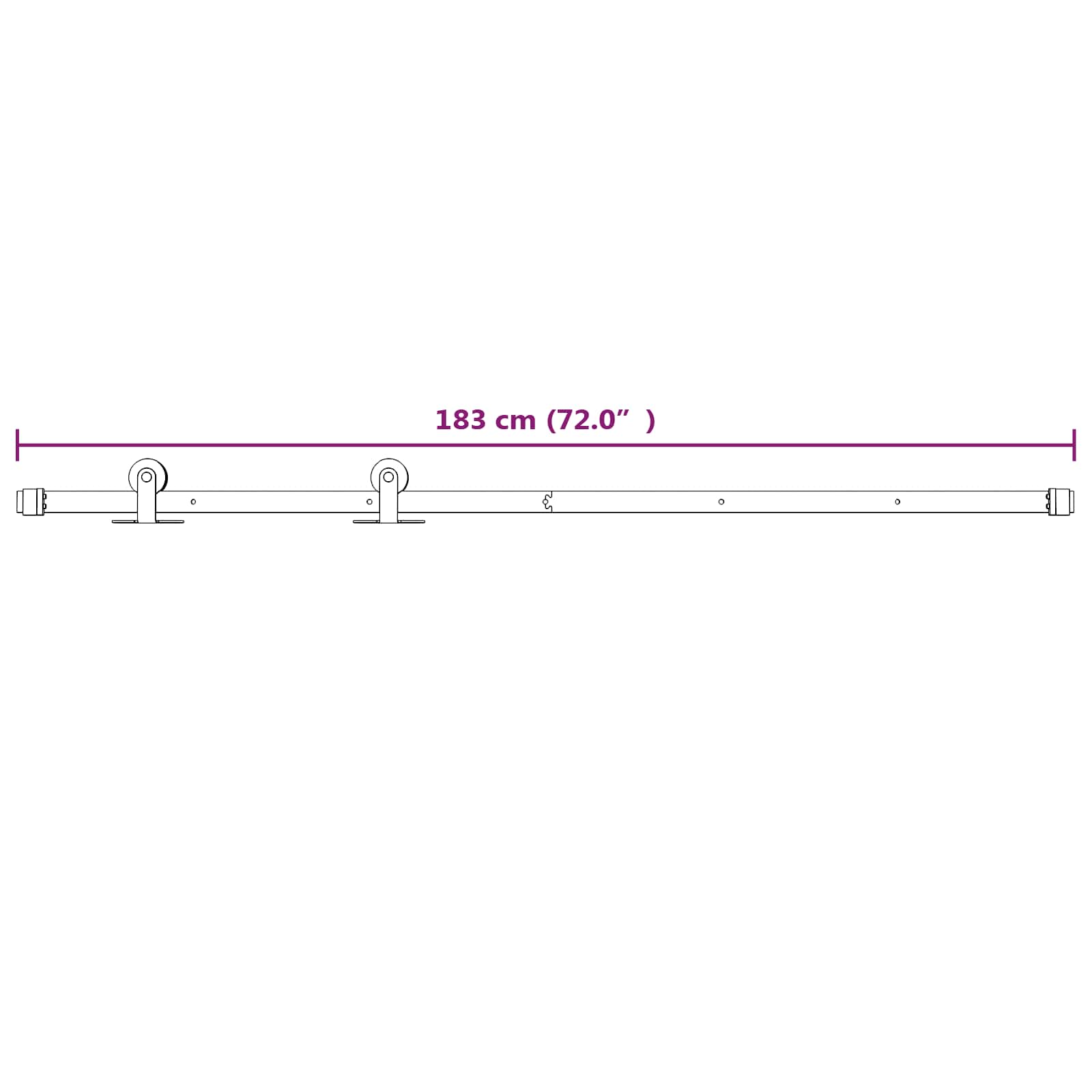 Csúszó ajtó természetes és fehér 70 x 210 cm szilárd fenyőfa