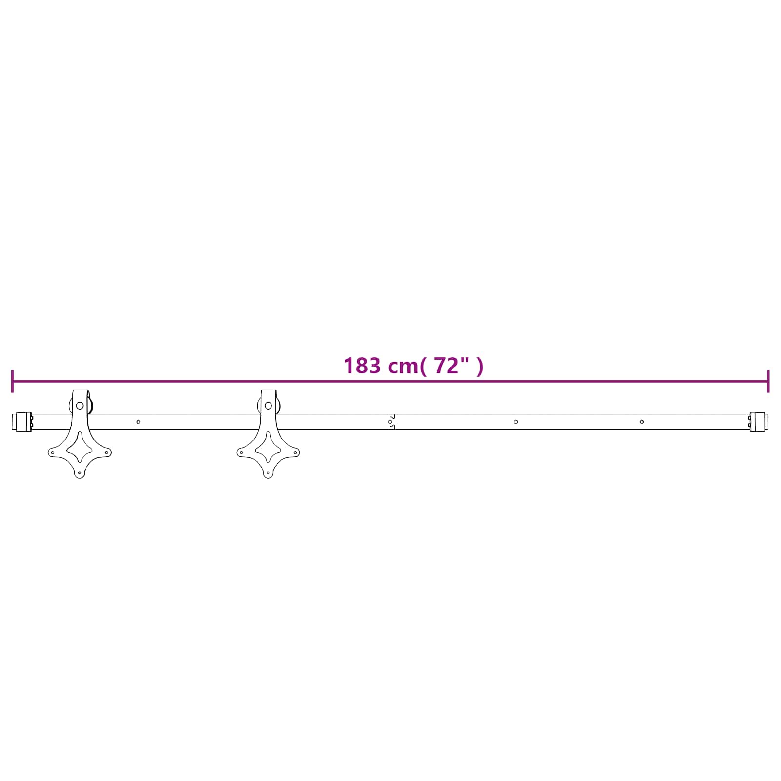 Csúszó ajtó természetes és fehér 90 x 210 cm szilárd fenyőfa