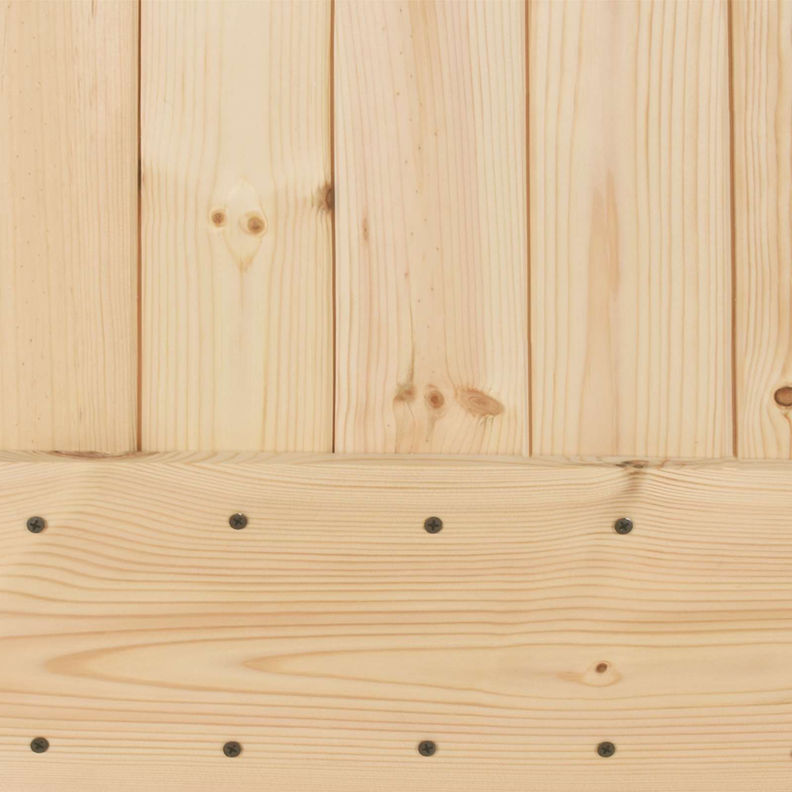Csúszó ajtó természetes és fehér 100 x 210 cm szilárd fenyőfa