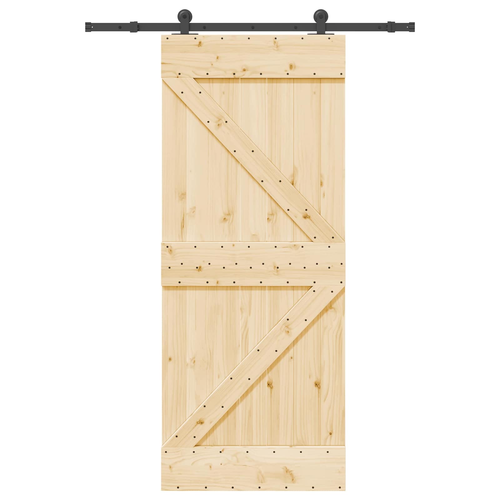 Csúszó ajtó narvik 85 x 210 cm (152,5 cm) természetes és fekete