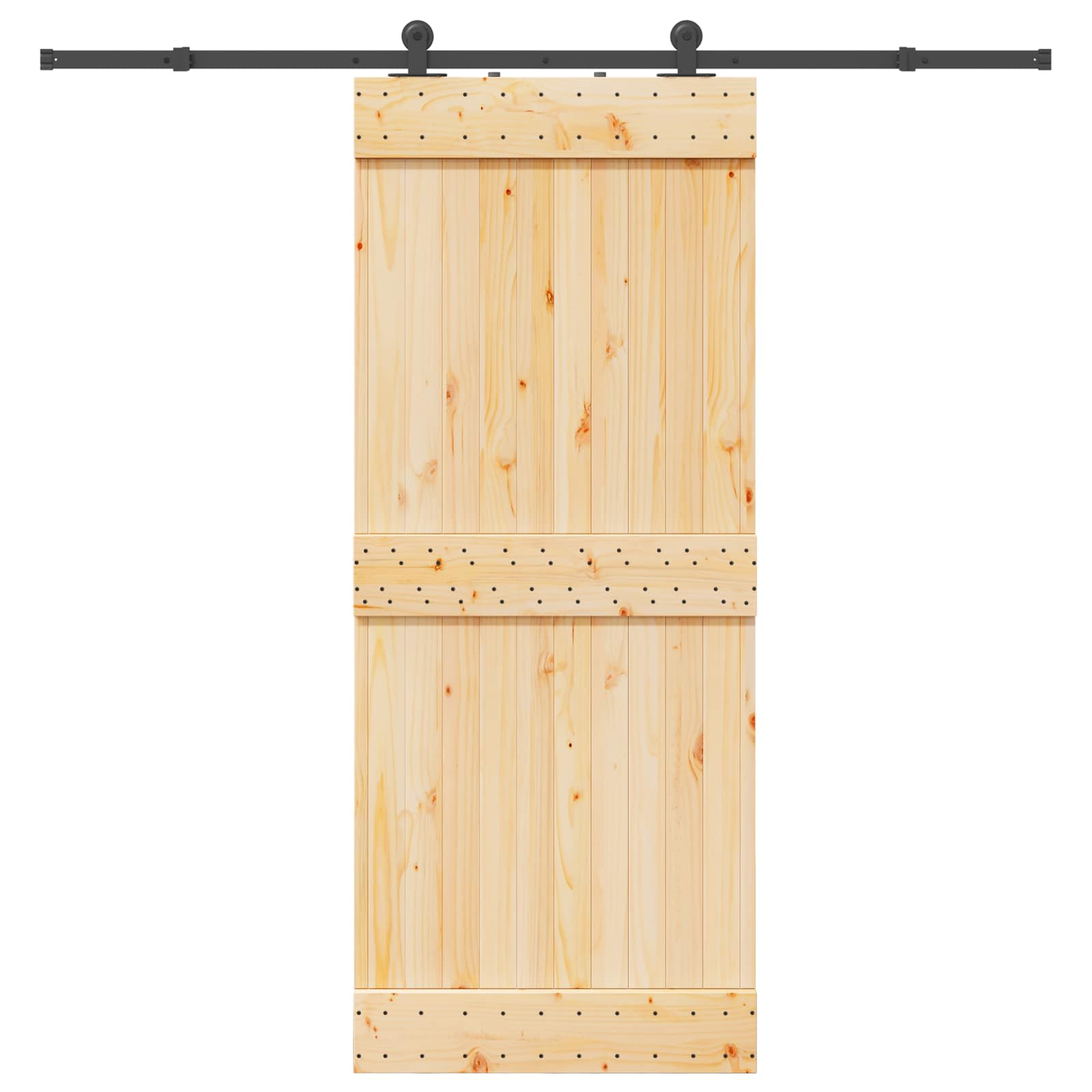 Csúszó ajtó narvik 85 x 210 cm (213,5 cm) természetes és fekete