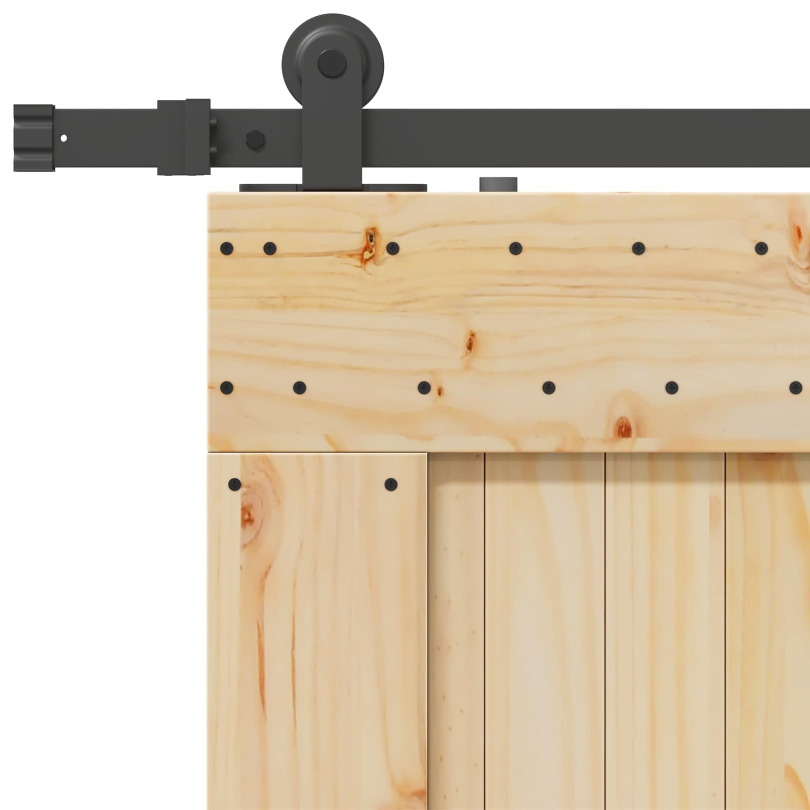 Csúszó ajtó narvik 85 x 210 cm (213,5 cm) természetes és fekete