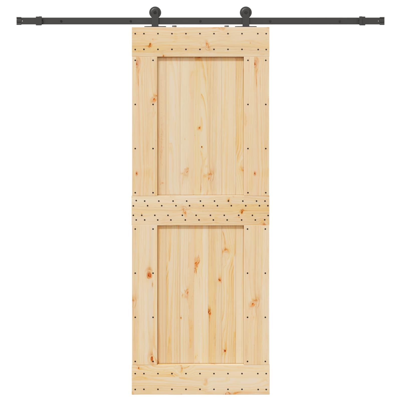 Csúszó ajtó narvik 85 x 210 cm (213,5 cm) természetes és fekete