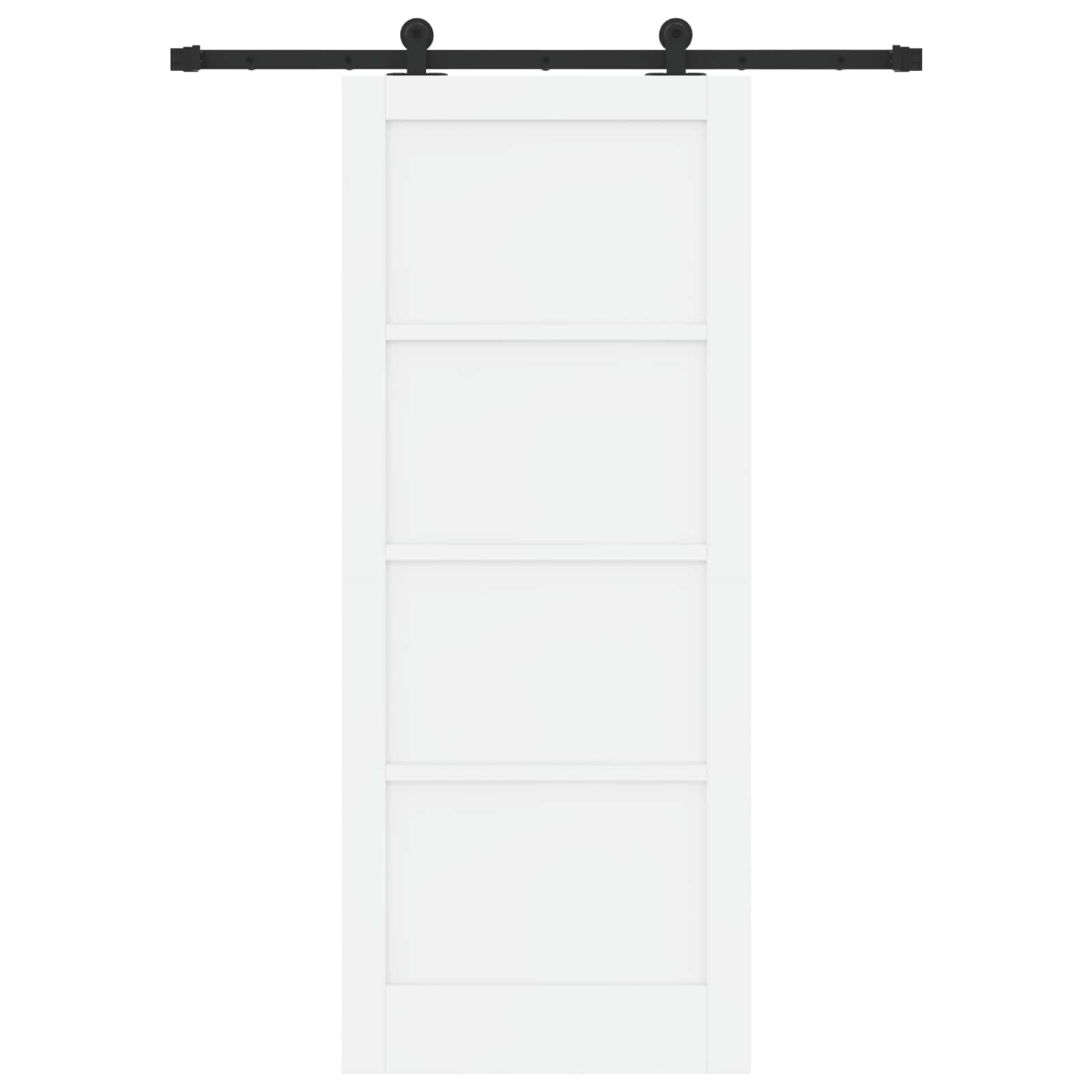 Csúszó ajtó orkdal fehér 83 x 202 cm tömör fenyőfa