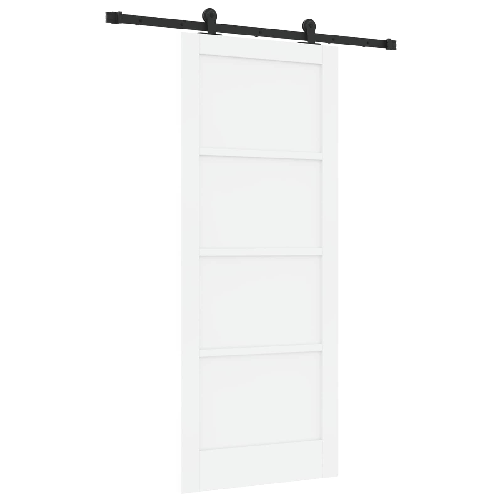 Csúszó ajtó orkdal fehér 83 x 202 cm tömör fenyőfa