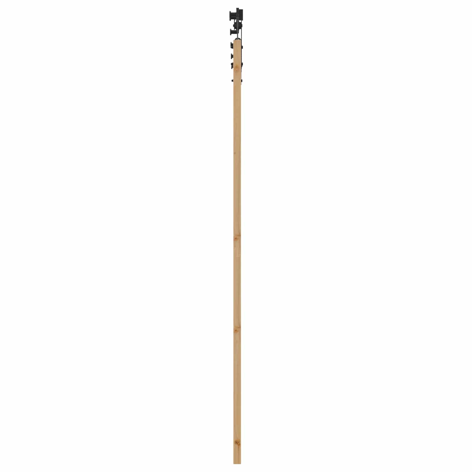 Csúszó ajtó orkdal természetes és fekete 73,5 x 211 cm