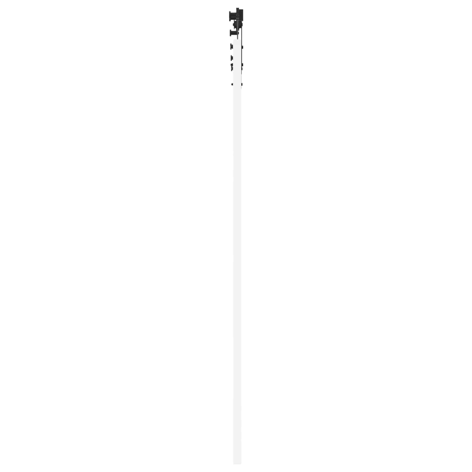 Csúszó ajtó orkdal fehér és fekete 83 x 202 cm tömör fenyőfa