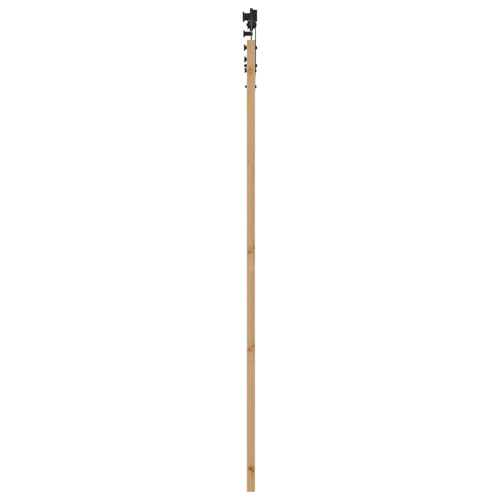 Csúszó ajtó orkdal természetes és fekete 86 x 211 cm