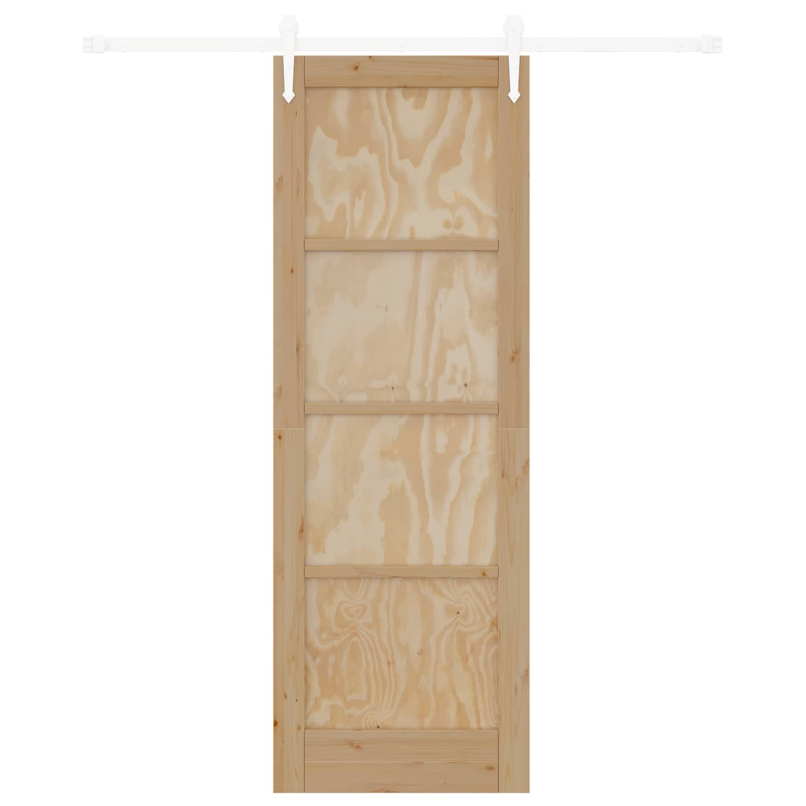 Csúszó ajtó orkdal természetes és fehér 73,5 x 211 cm