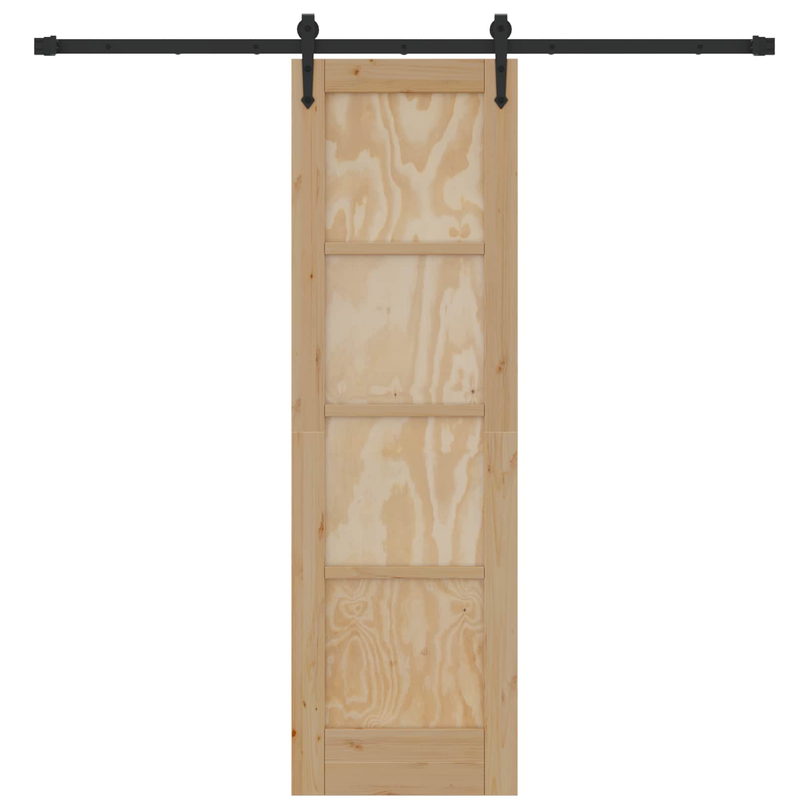 Csúszó ajtó orkdal természetes és fekete 61 x 198,5 cm