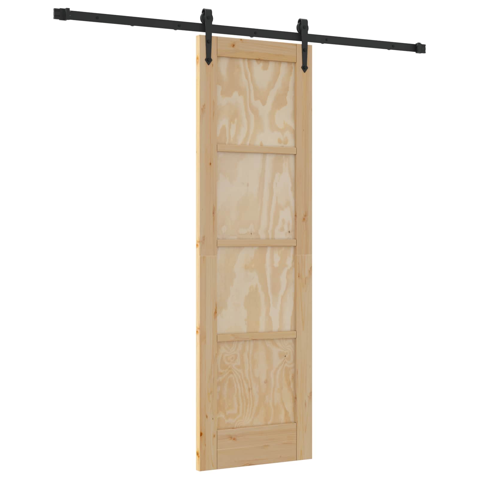 Csúszó ajtó orkdal természetes és fekete 61 x 198,5 cm