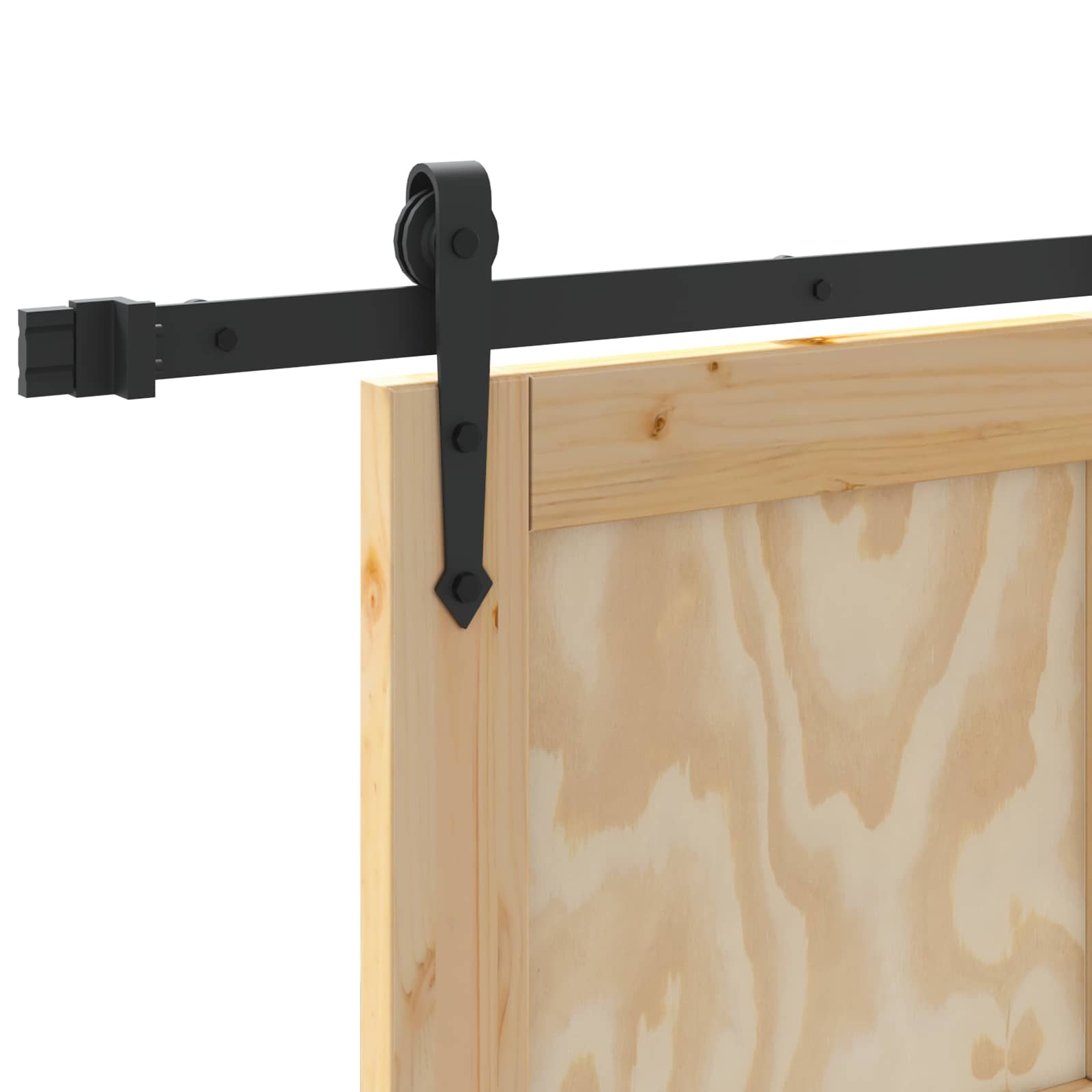 Csúszó ajtó orkdal természetes és fekete 73,5 x 211 cm