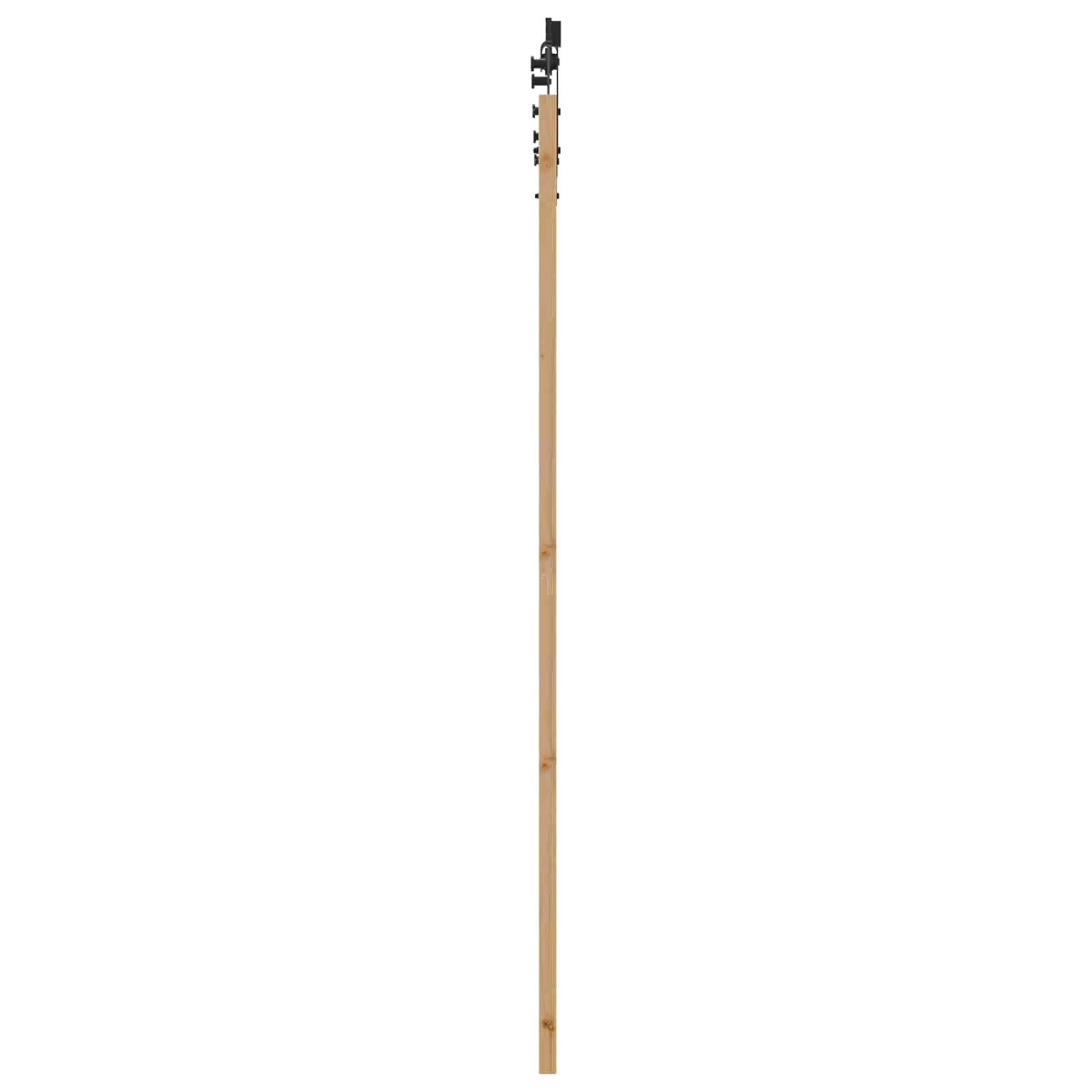 Csúszó ajtó orkdal természetes és fekete 86 x 211 cm