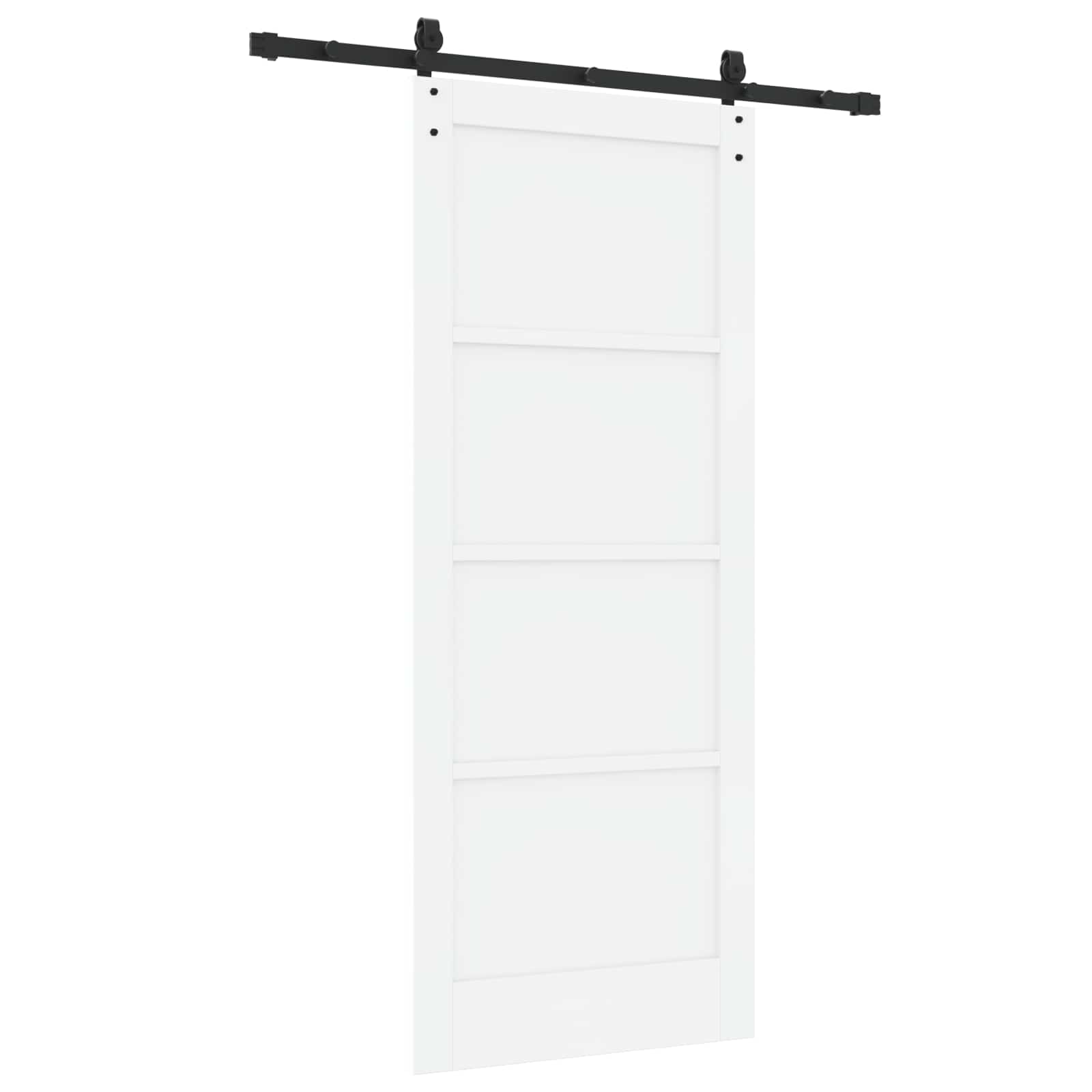 Csúszó ajtó orkdal fehér 83 x 202 cm tömör fenyőfa
