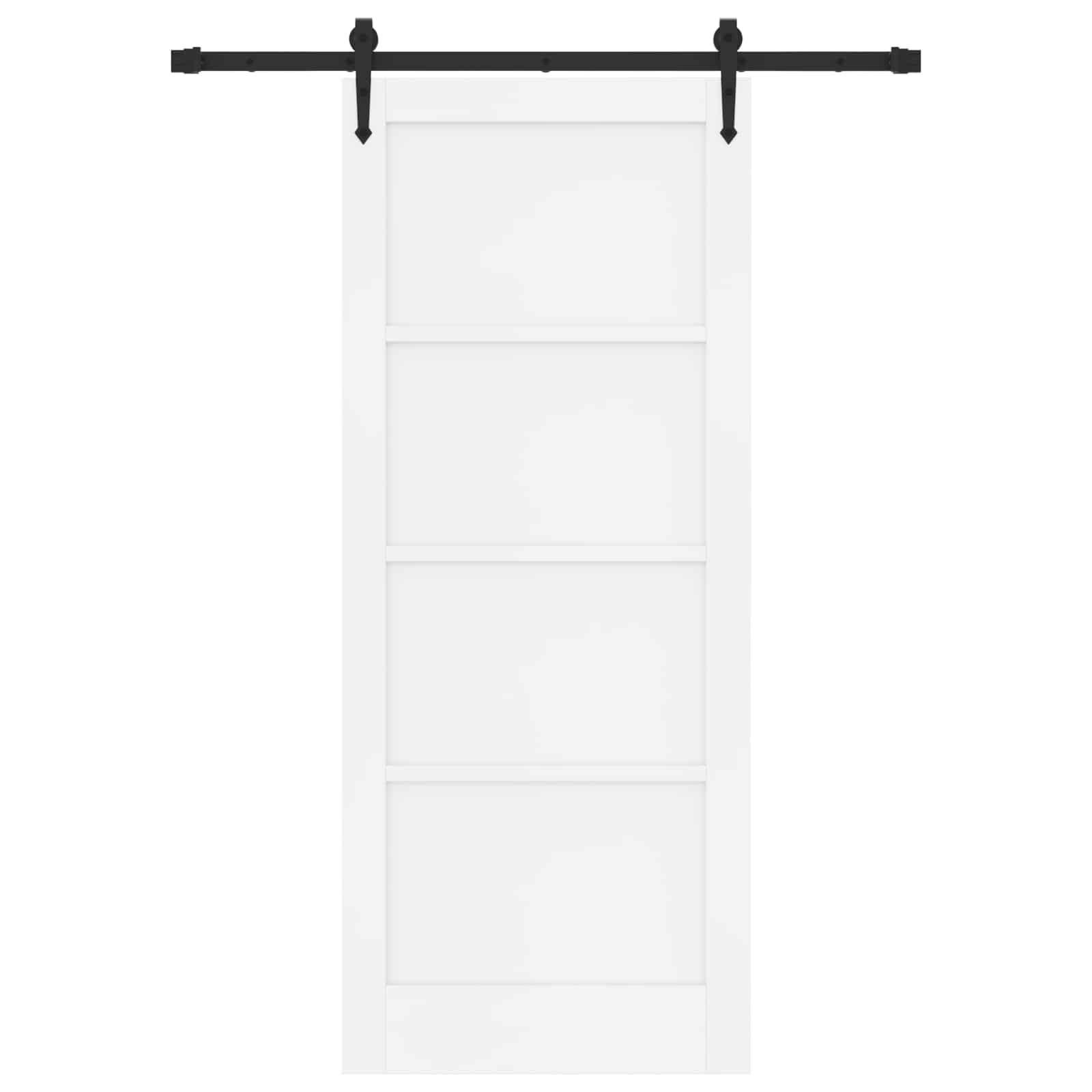 Csúszó ajtó orkdal fehér 83 x 202 cm tömör fenyőfa