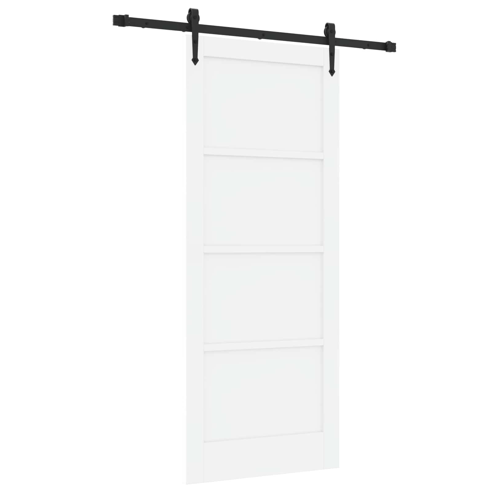 Csúszó ajtó orkdal fehér 83 x 202 cm tömör fenyőfa
