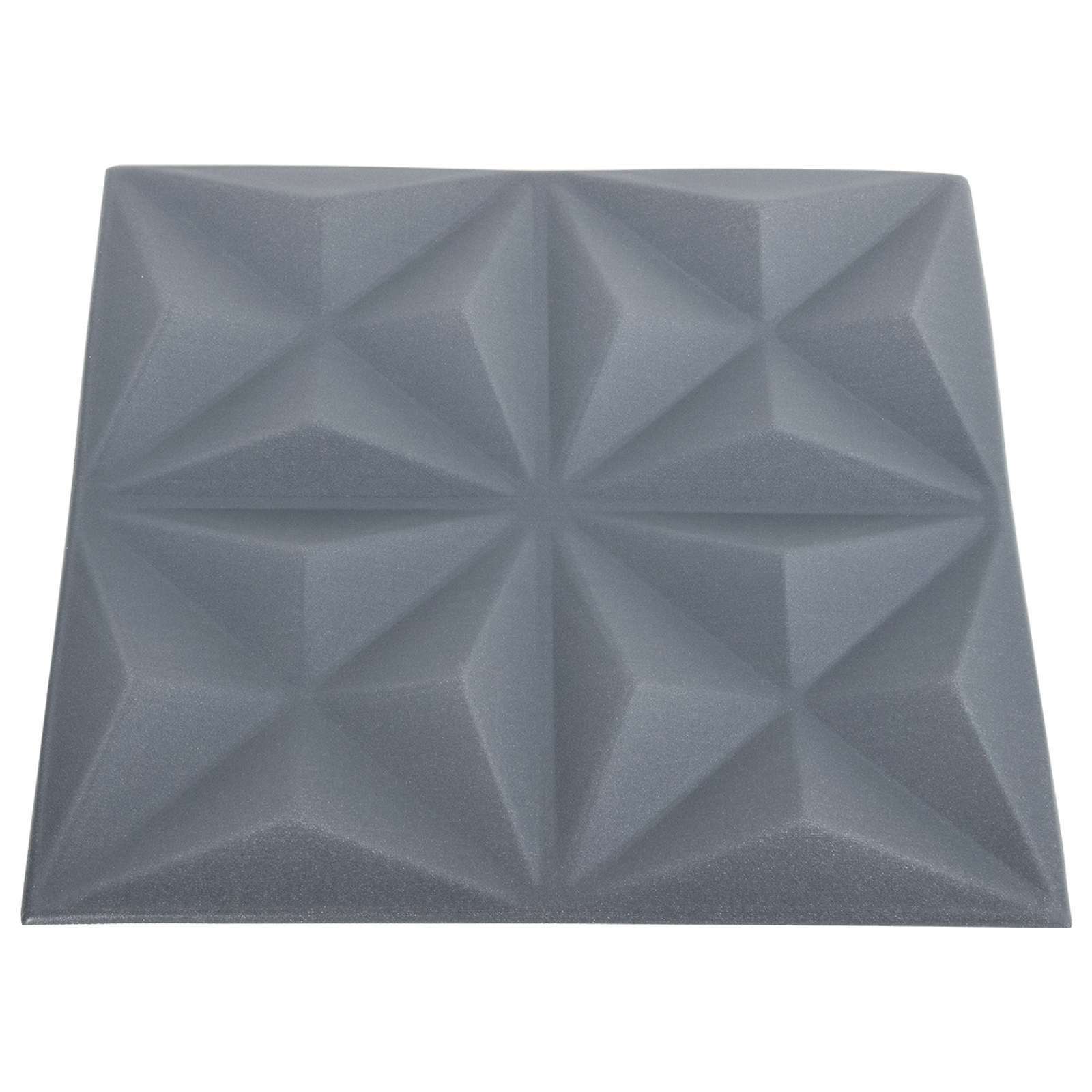 Fali panelek 24 pcs origami szürke 50 x 50 cm xps hab