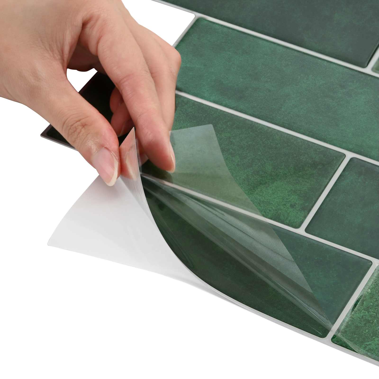 Metrócsempe 10 pcs sötétzöld 29 x 21 cm poliuretán és pet