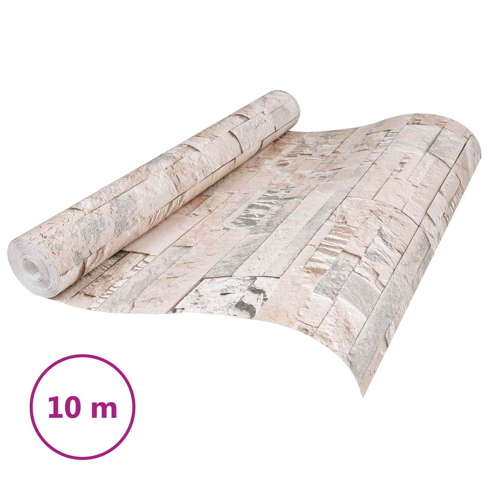 3d kő tapéta bézs 10 x 0,53 m nem szőtt szövet