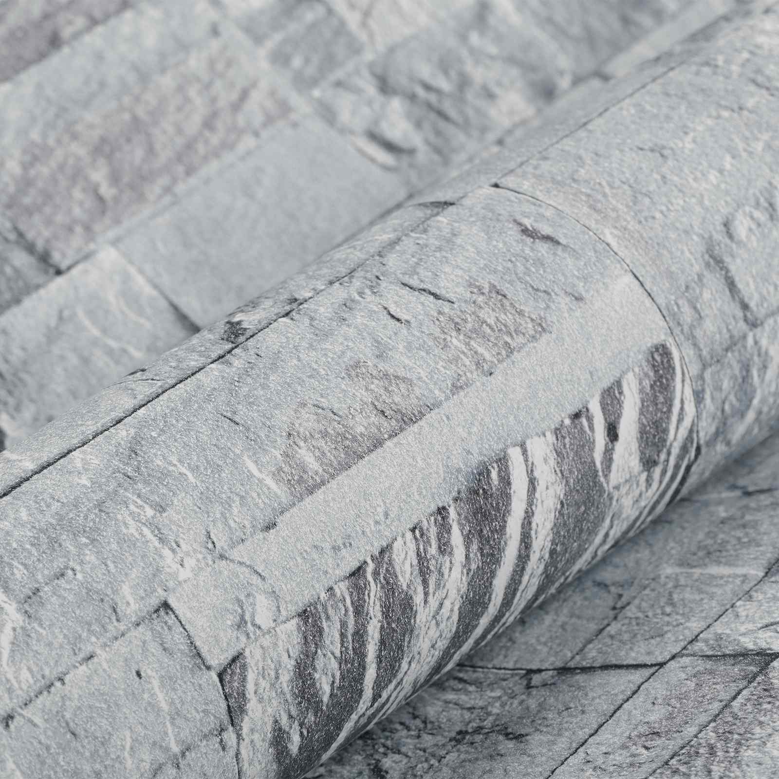 3d kő tapéta világosszürke 10 x 0,53 m nem szőtt szövet