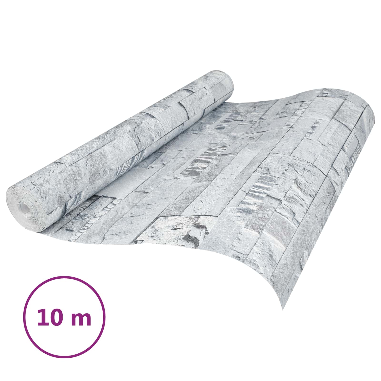 3d kő tapéta világosszürke 10 x 0,53 m nem szőtt szövet
