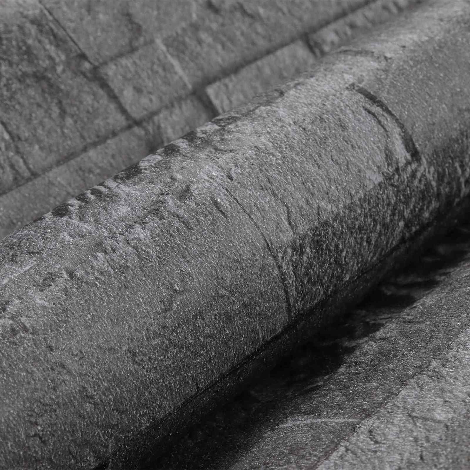 3d kő tapéta fekete 10 x 0,53 m nem szőtt szövet