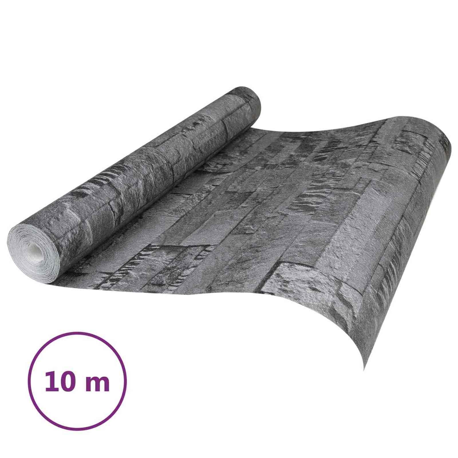 3d kő tapéta fekete 10 x 0,53 m nem szőtt szövet