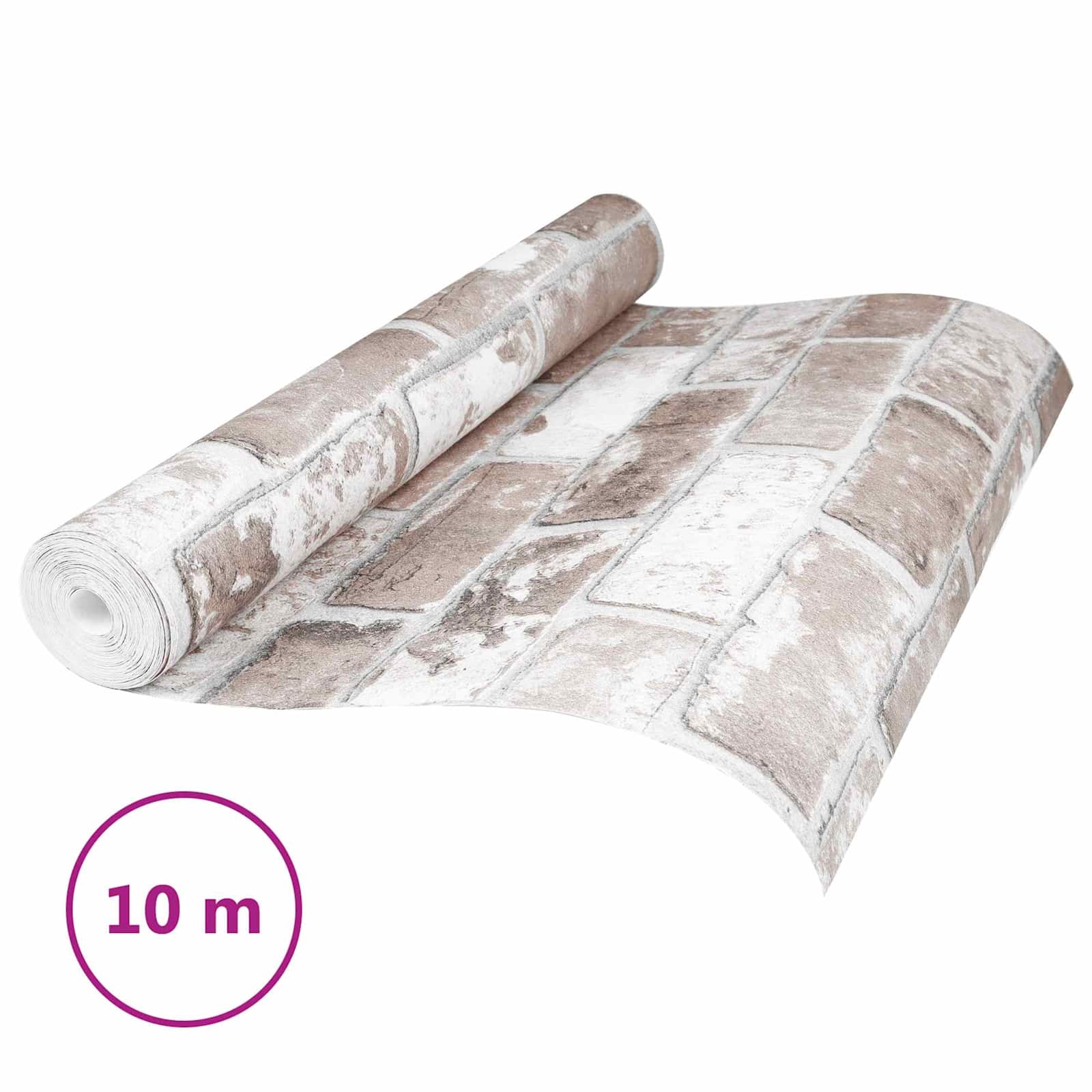 3d szilárd tapéta csíkos tégla 10 x 0,53 m nem szőtt szövet