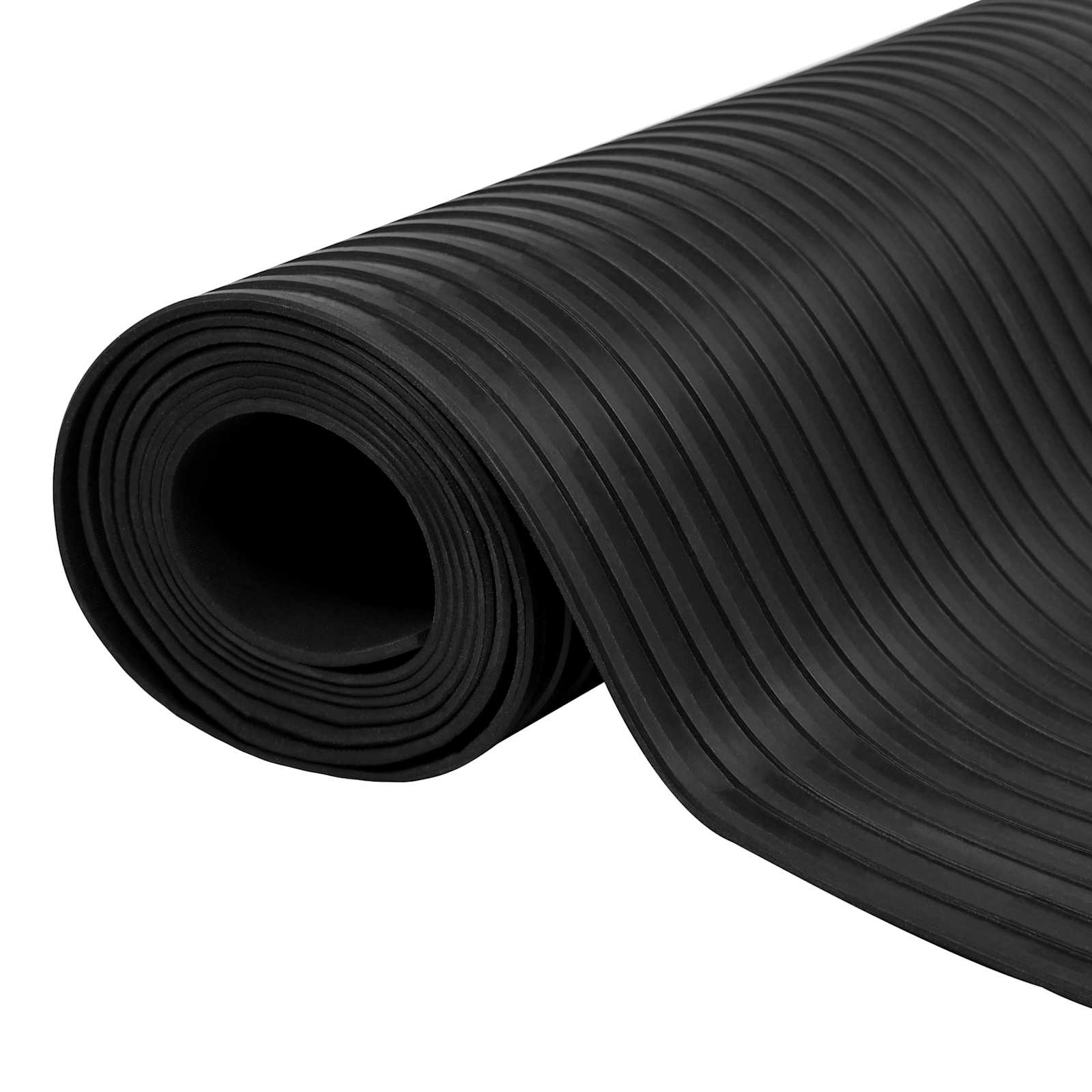 Padló szőnyeg fekete 1,5 x 2 m gumi