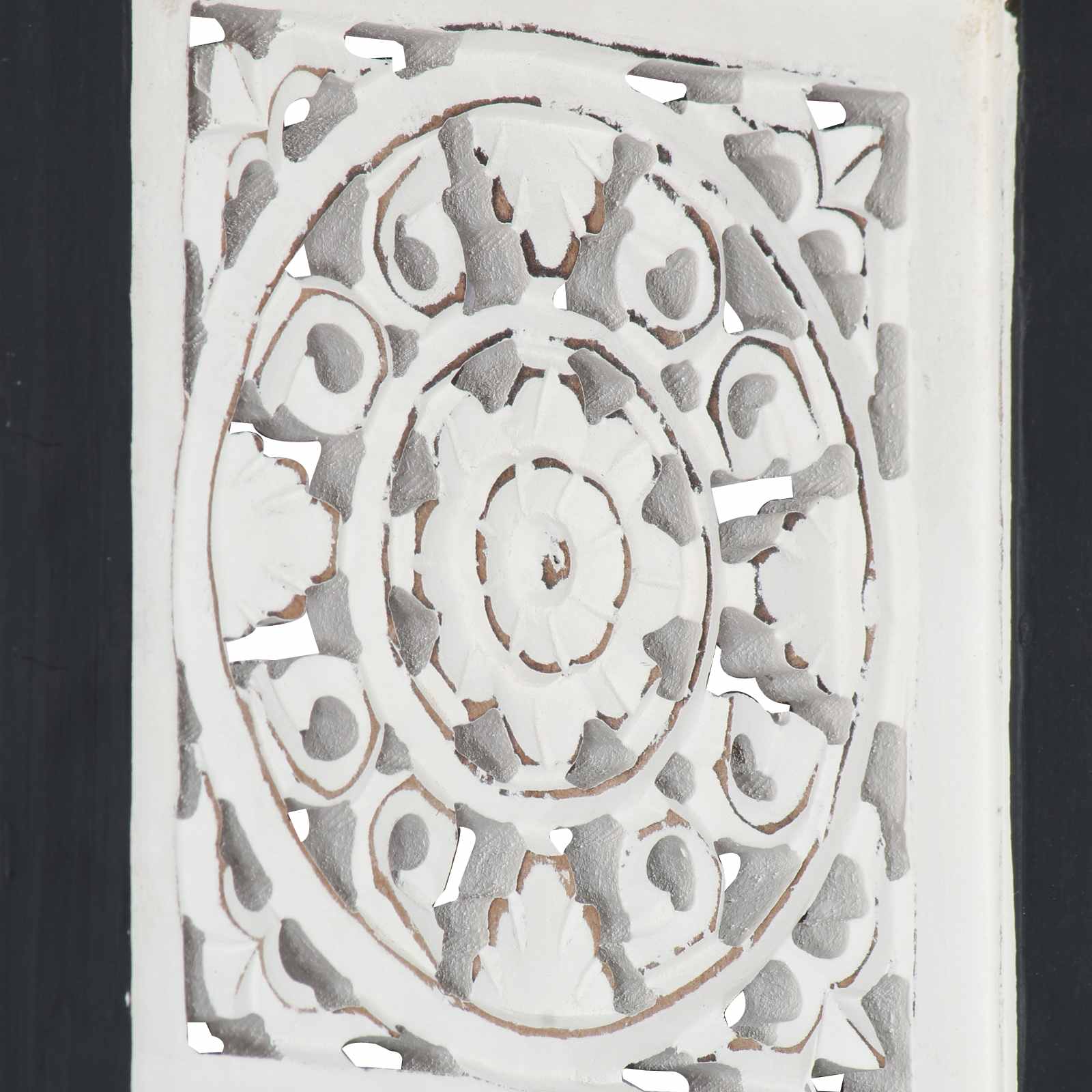Művészeti dekoráció fekete és fehér 40 x 40 x 1,5 cm mérnöki fa