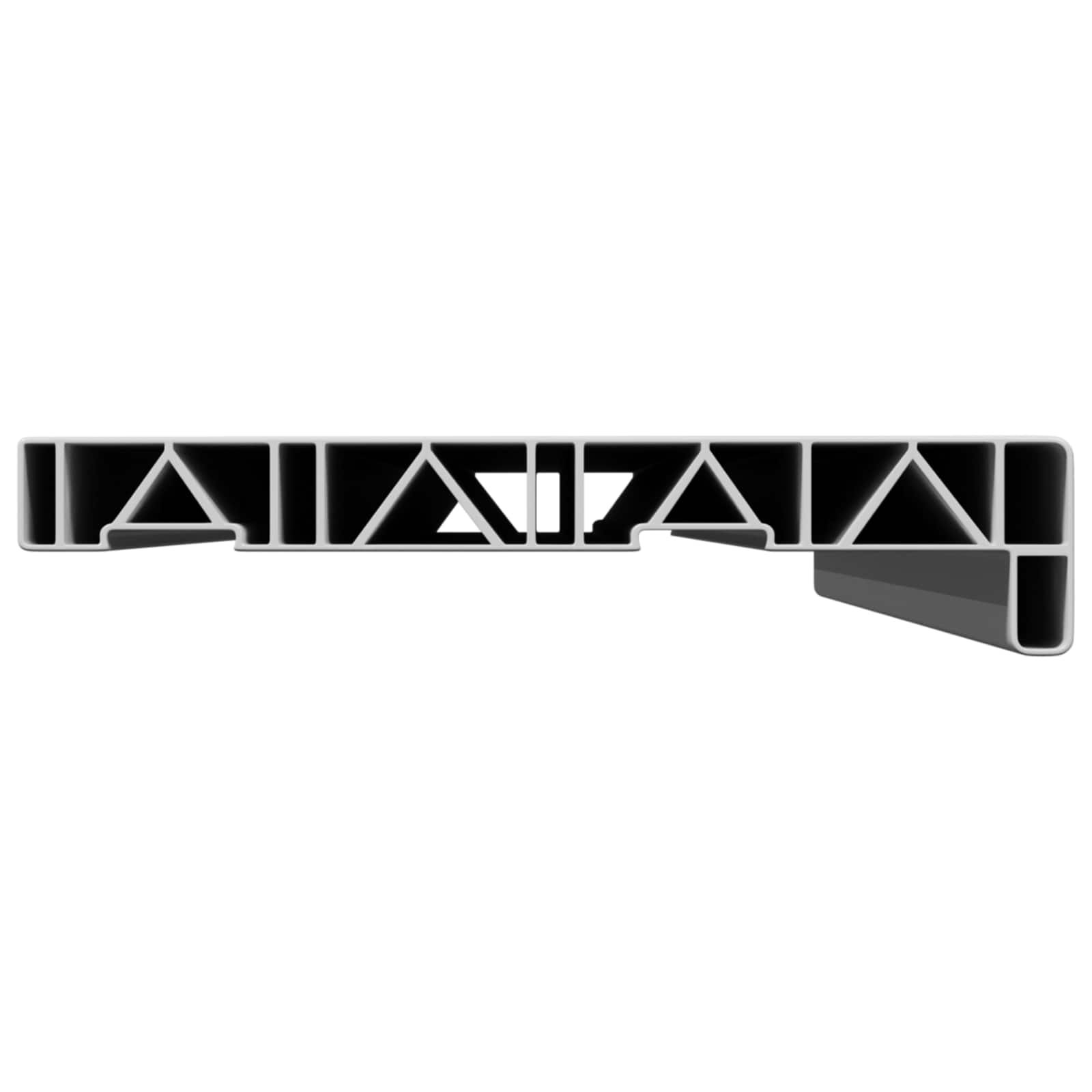 Ablakpárkány fehér 100 x 20 x 4,5 cm pvc