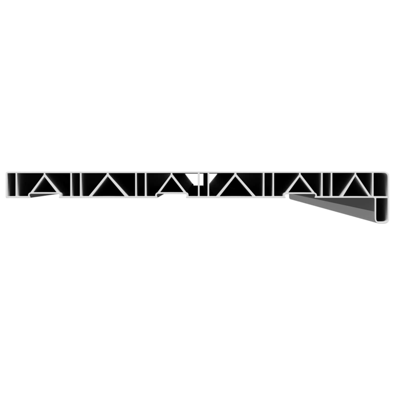 Ablakpárkány fehér 160 x 30 x 4,5 cm pvc
