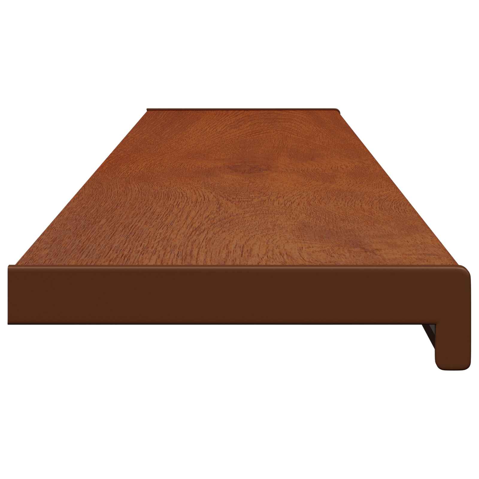 Ablakpárkány barna fa 140 x 25 x 4,5 cm pvc