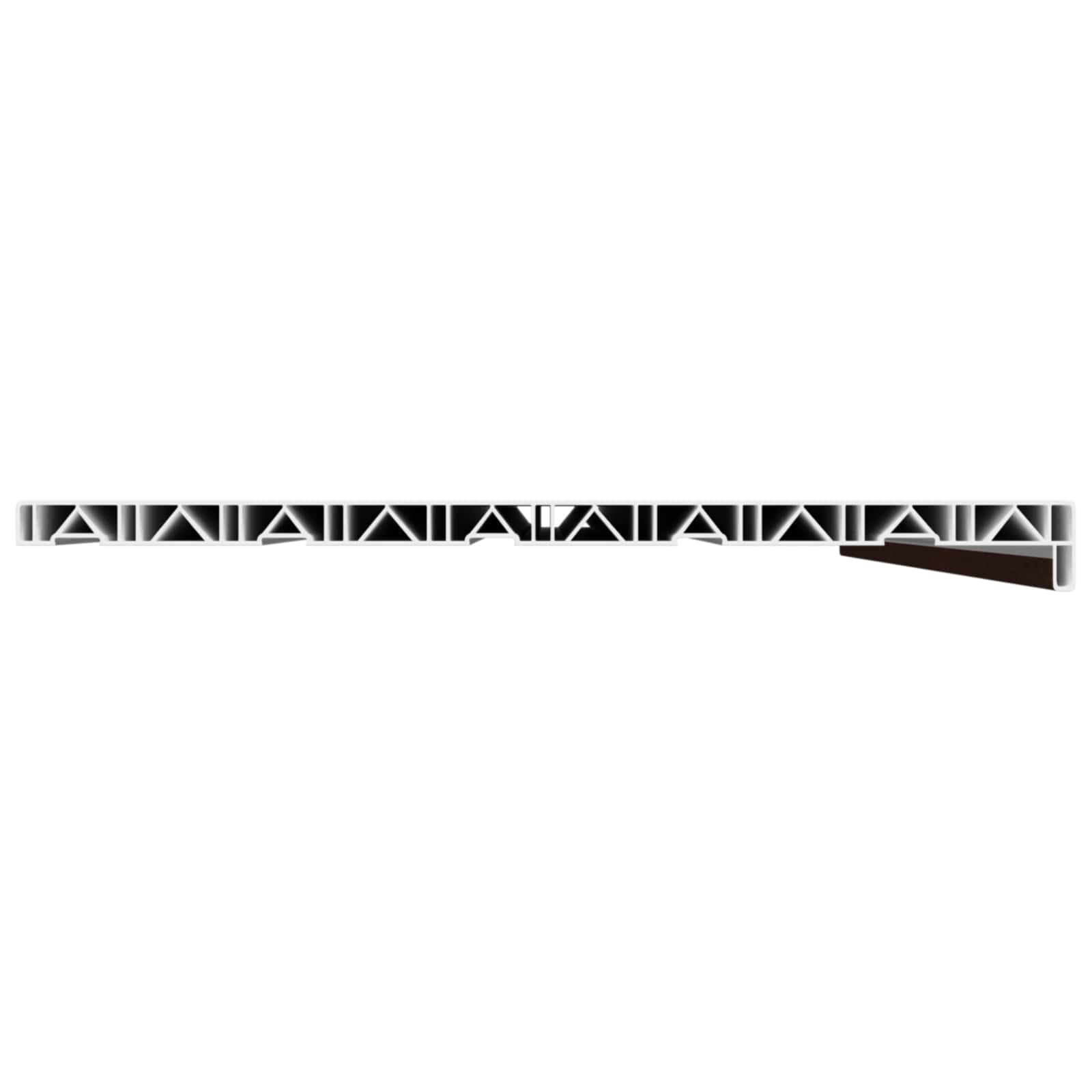 Ablakpárkány barna fa 140 x 50 x 4,5 cm pvc