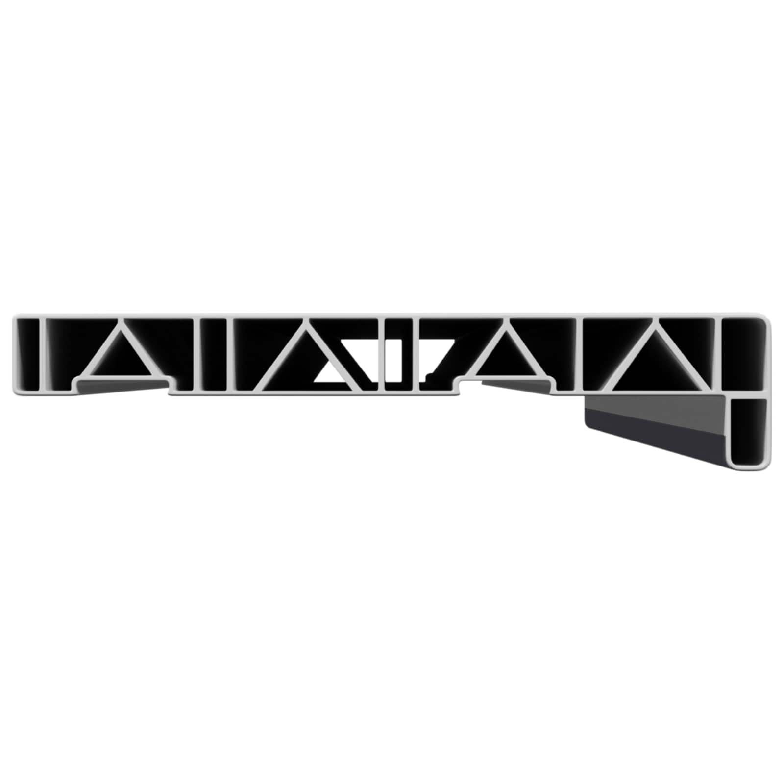 Ablakpárkány antracit fa erezettel 100 x 25 x 4,5 cm pvc