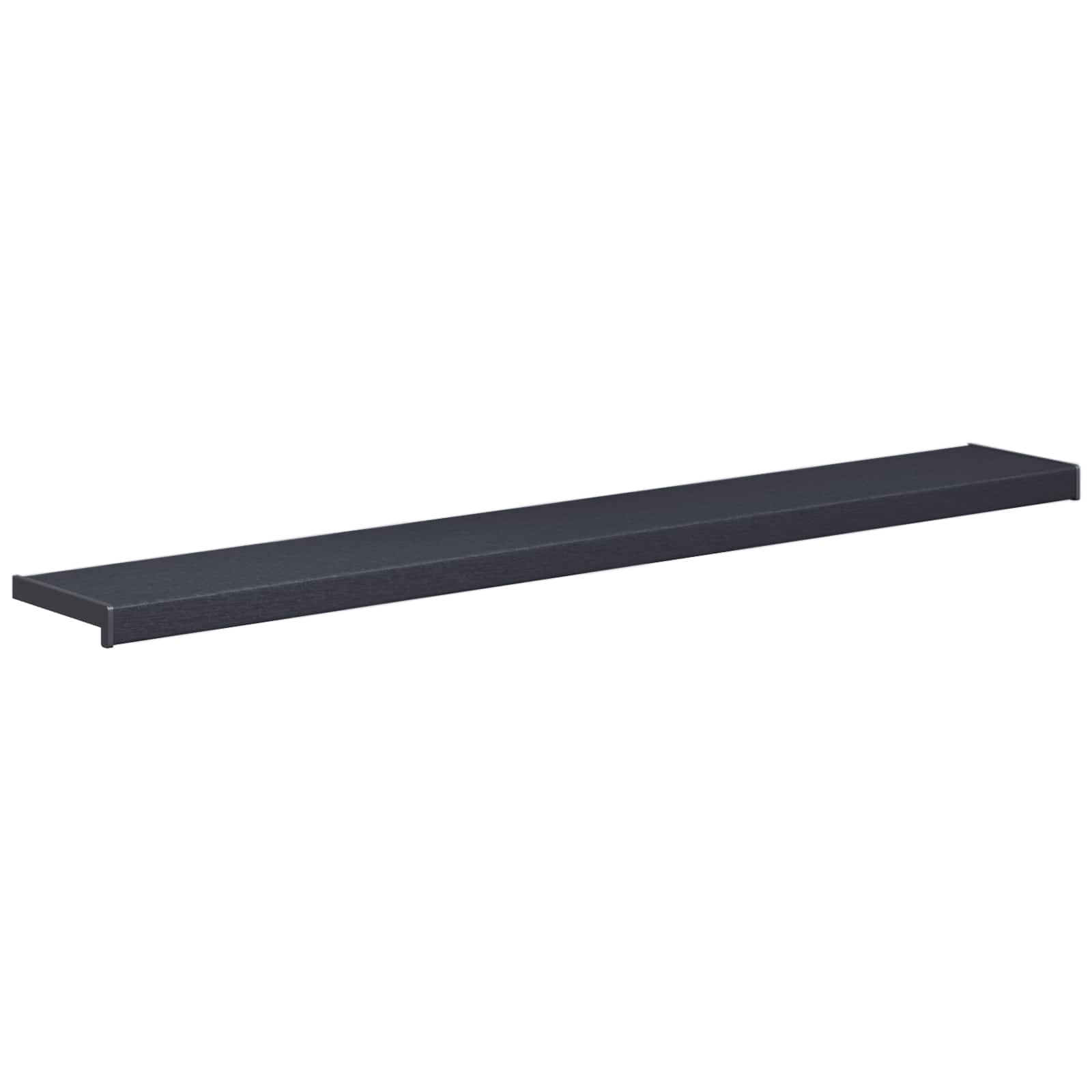 Ablakpárkány antracit fa erezettel 120 x 25 x 4,5 cm pvc
