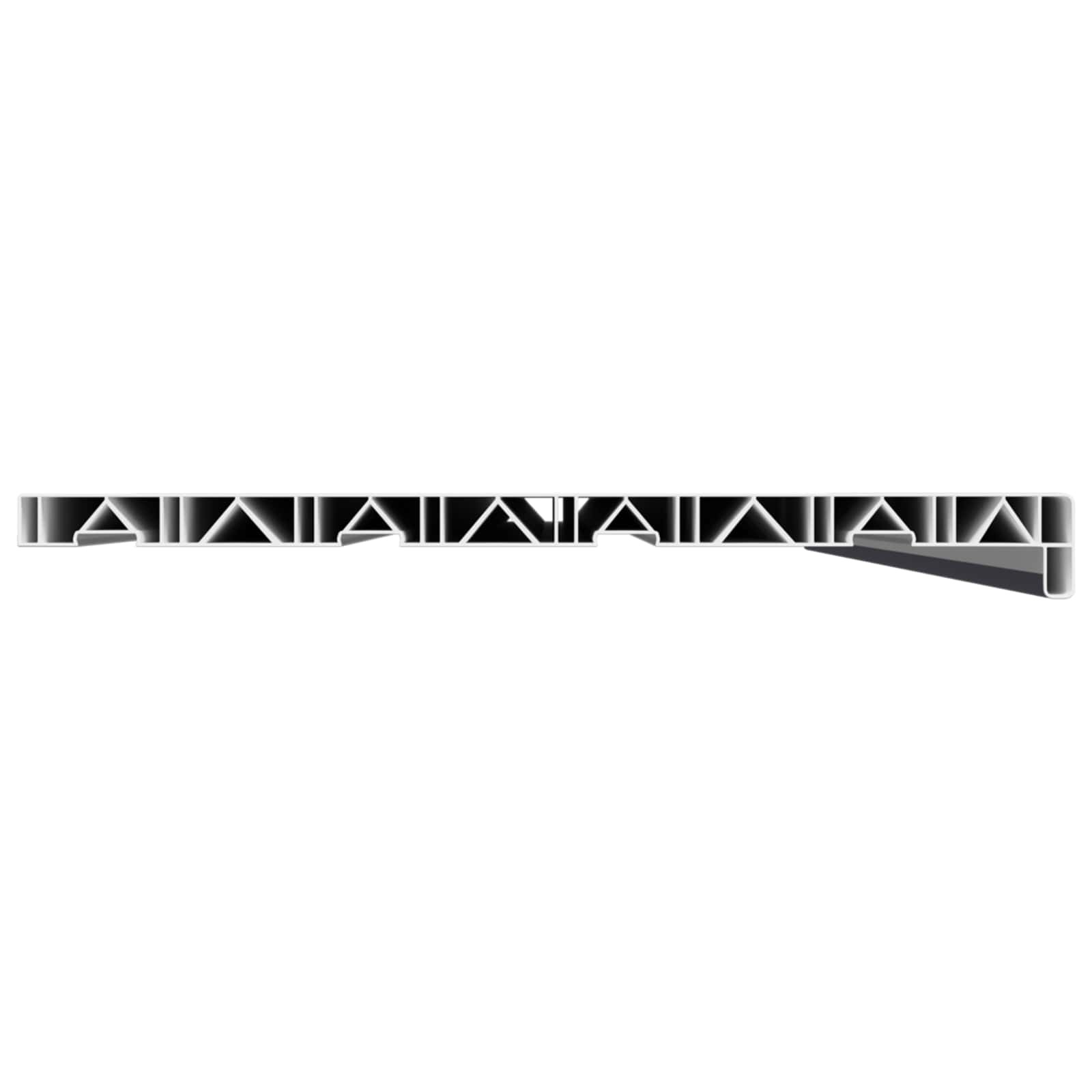 Ablakpárkány antracit fa erezettel 160 x 45 x 4,5 cm pvc