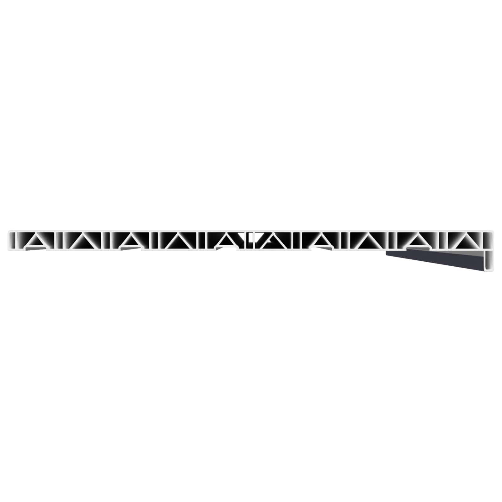 Ablakpárkány antracit fa erezettel 140 x 50 x 4,5 cm pvc