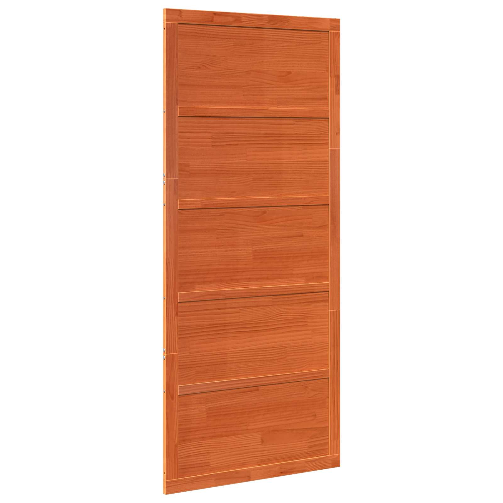 Istállóajtó viaszbarna 100 x 2,5 x 208 cm tömör fenyőfa