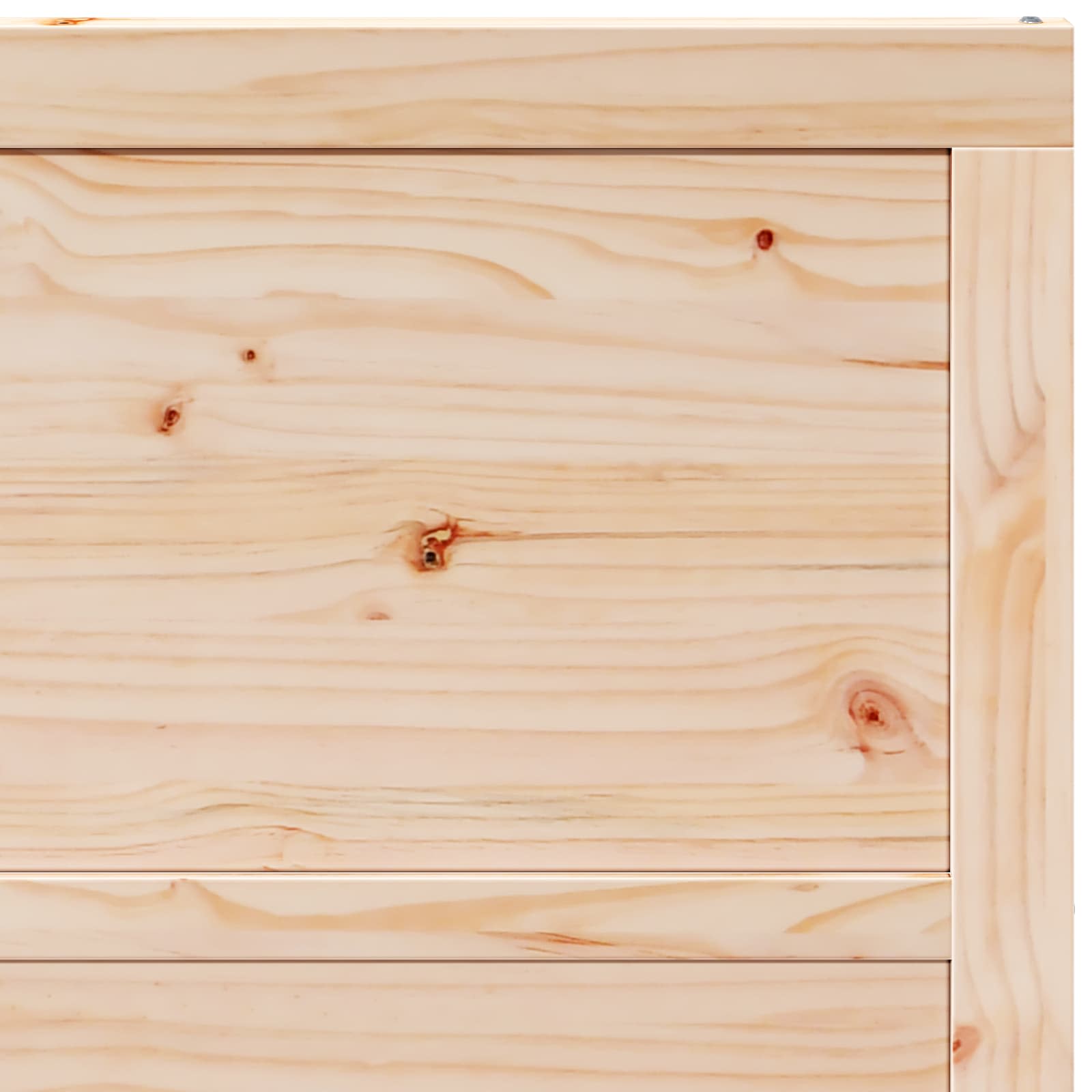 Istállóajtó természetes 90 x 2,5 x 208 cm tömör fenyőfa