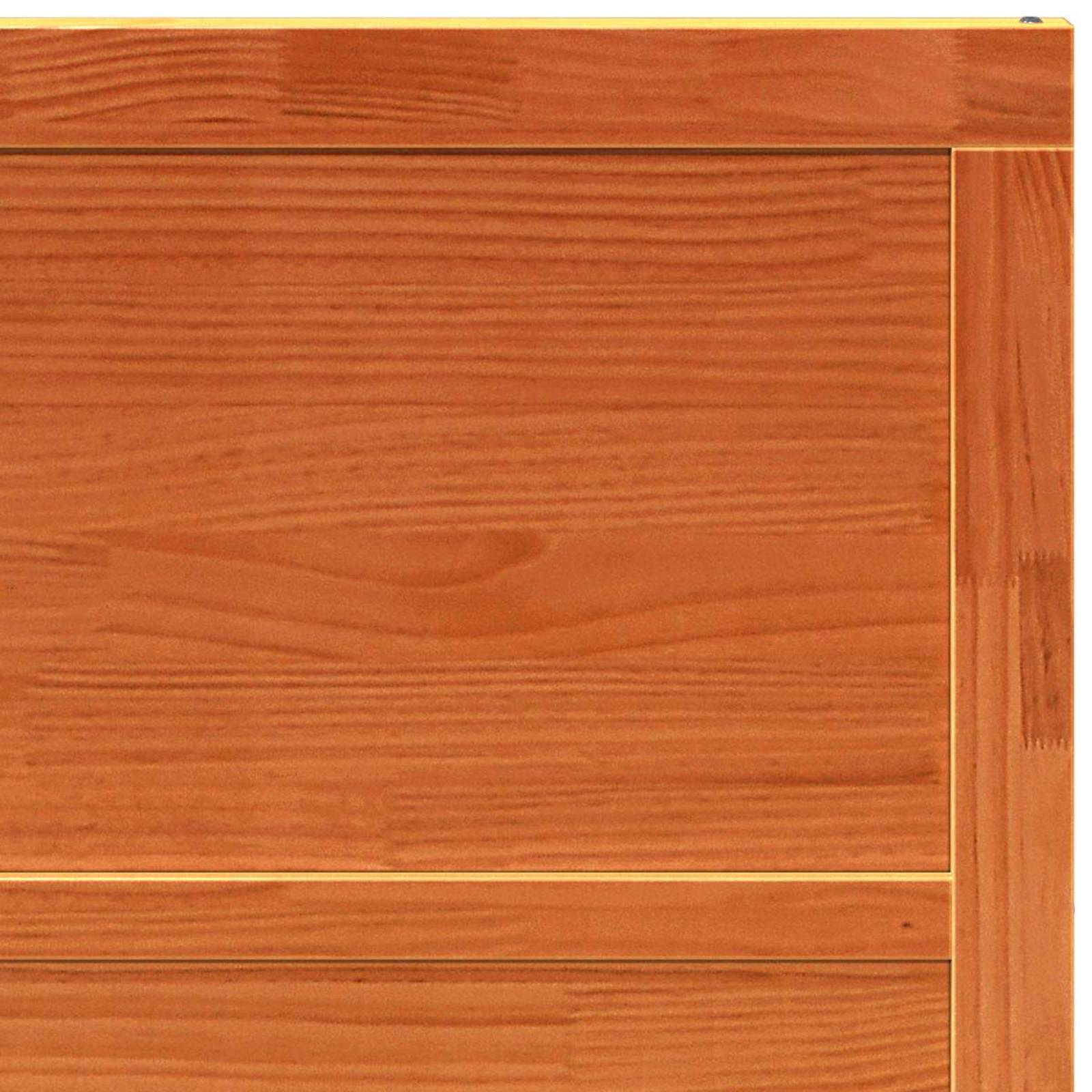 Istállóajtó viaszbarna 80 x 2,5 x 208 cm tömör fenyőfa