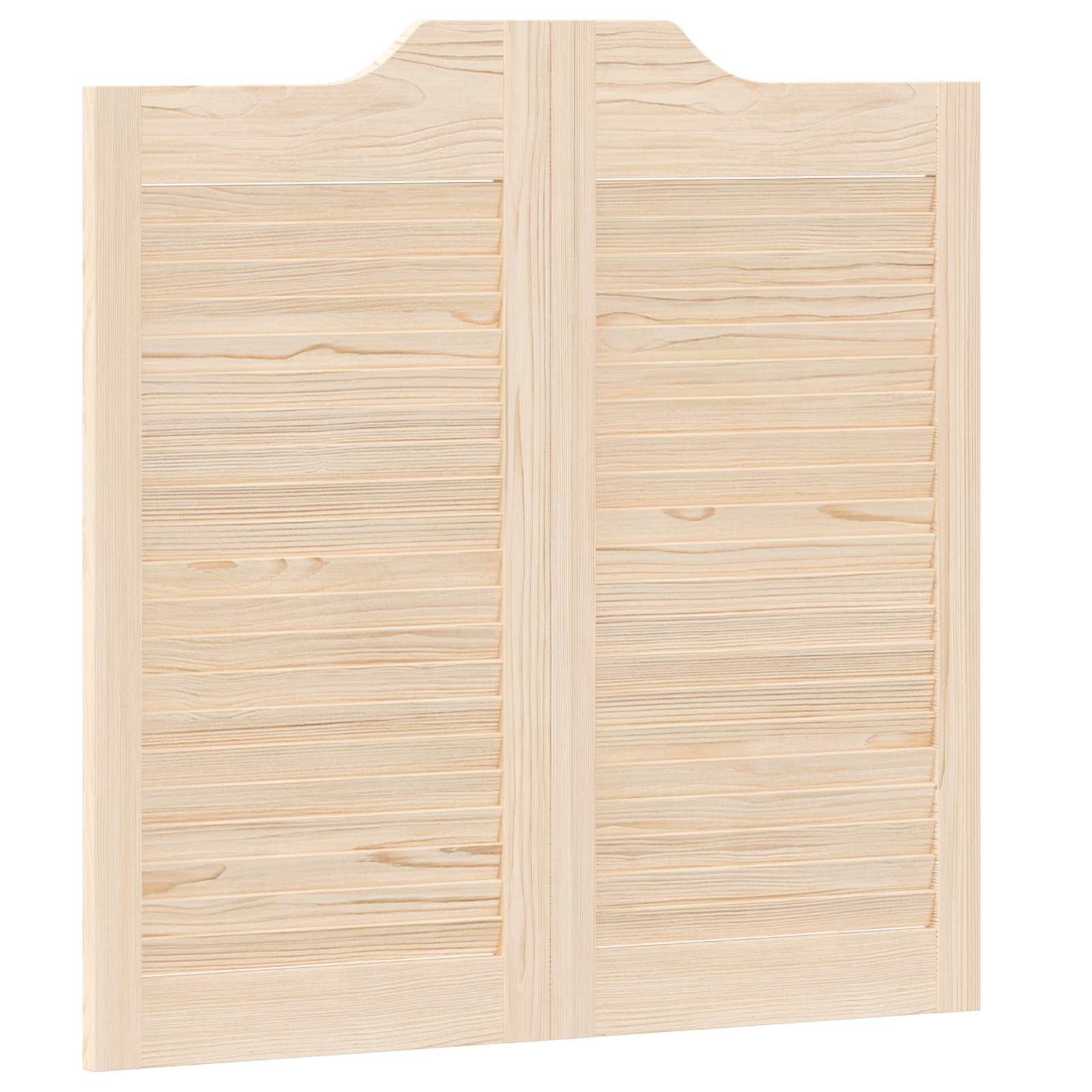 Lengő ajtók természetes 80 x 40 cm tömör fenyőfa