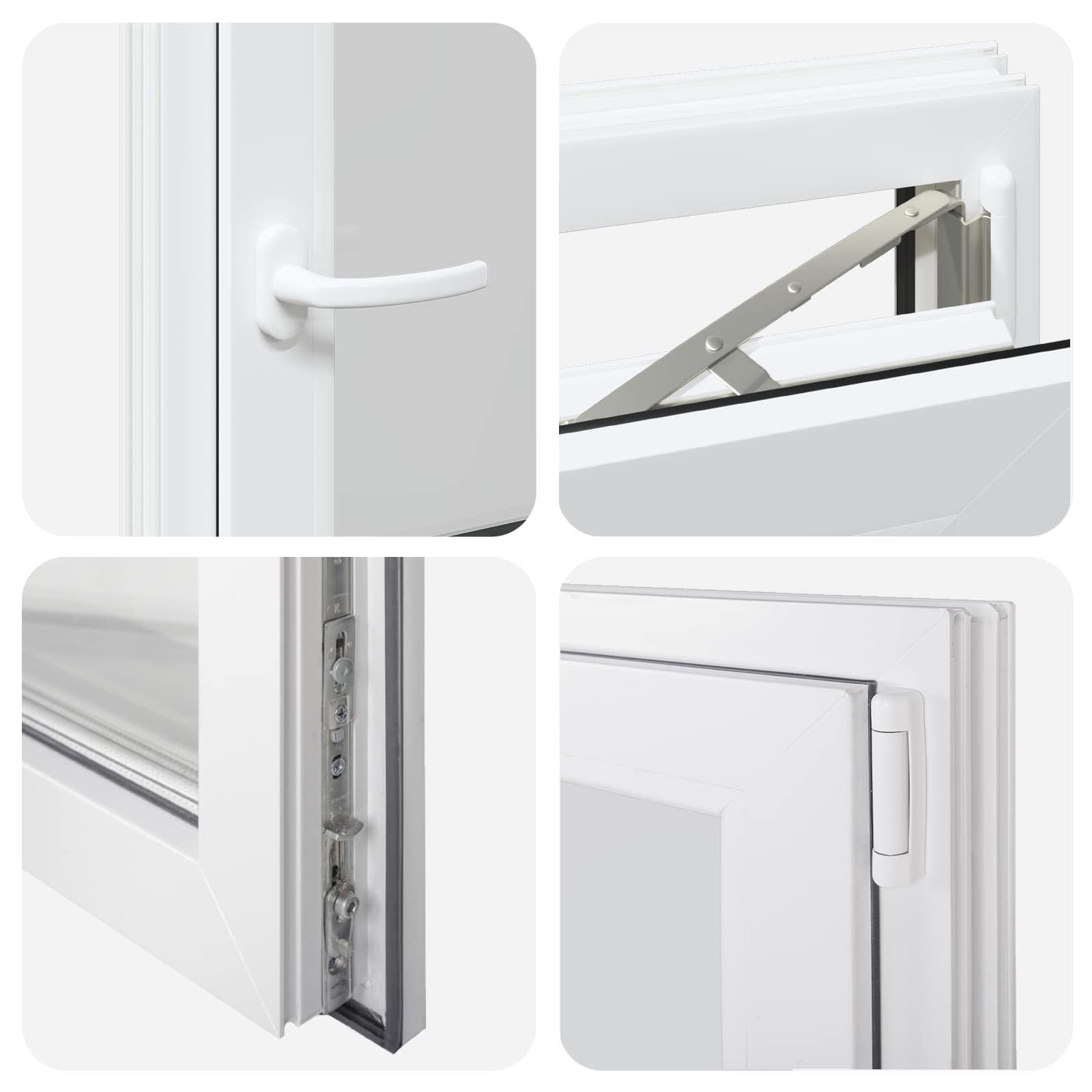 Pinceablak risor fehér 60 x 100 cm pvc és üveg