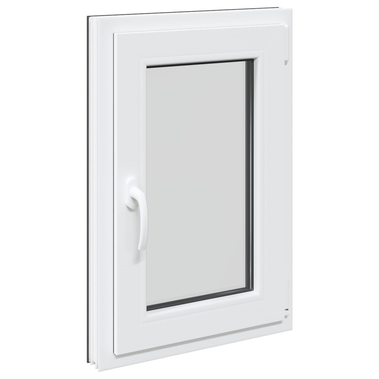 Pinceablak risor antracit 50 x 75 cm pvc és üveg