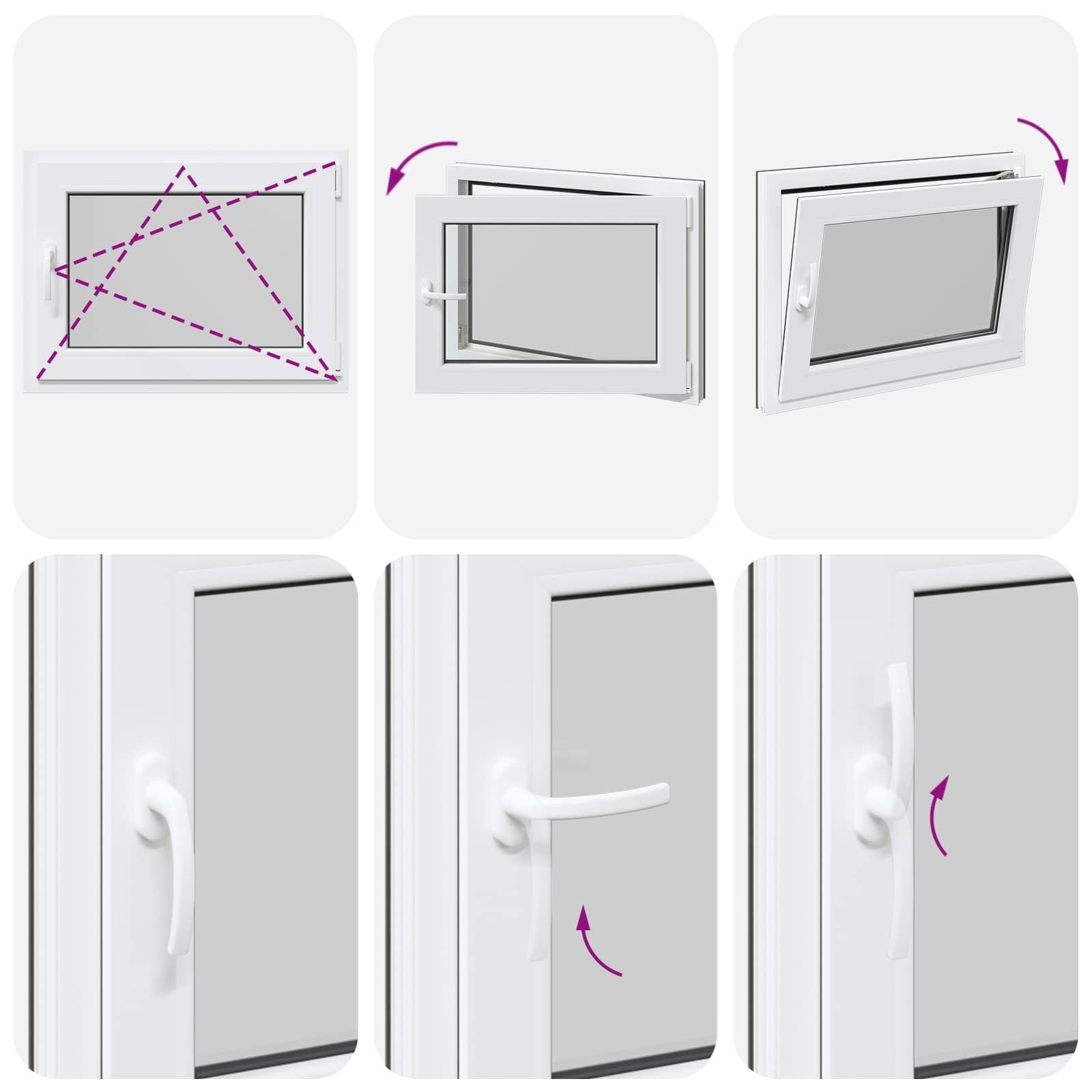 Pinceablak risor antracit 80 x 50 cm pvc és üveg