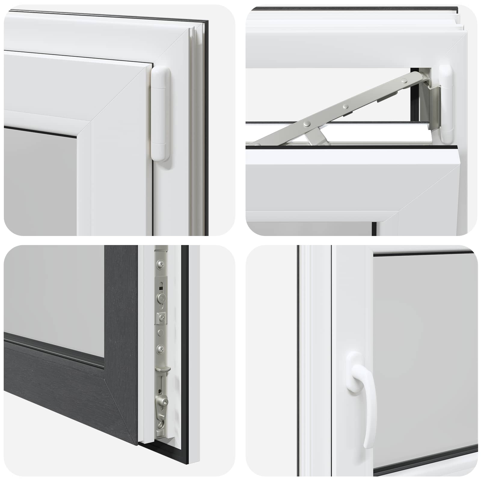 Pinceablak risor antracit 100 x 70 cm pvc és üveg