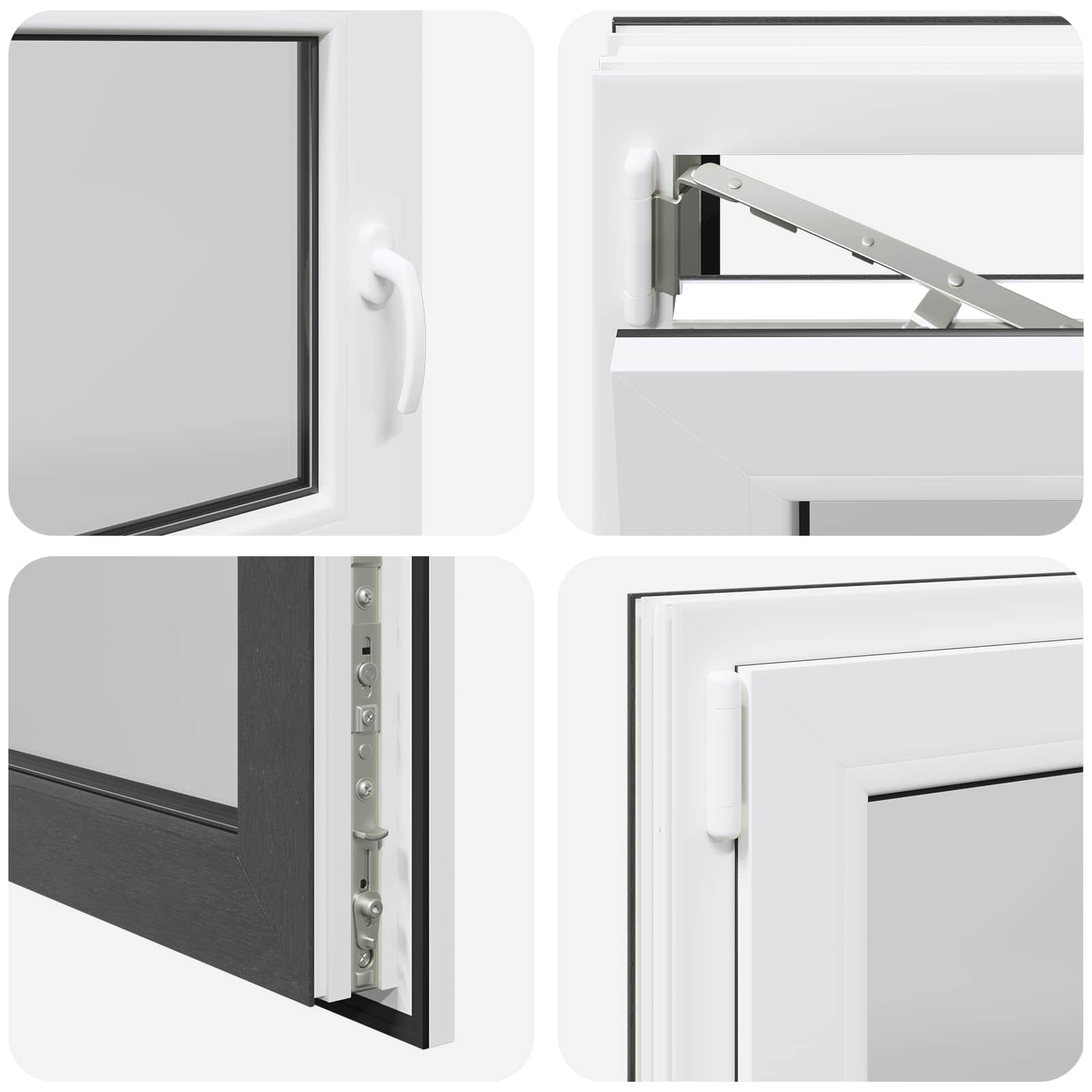 Pinceablak risor antracit 100 x 70 cm pvc és üveg