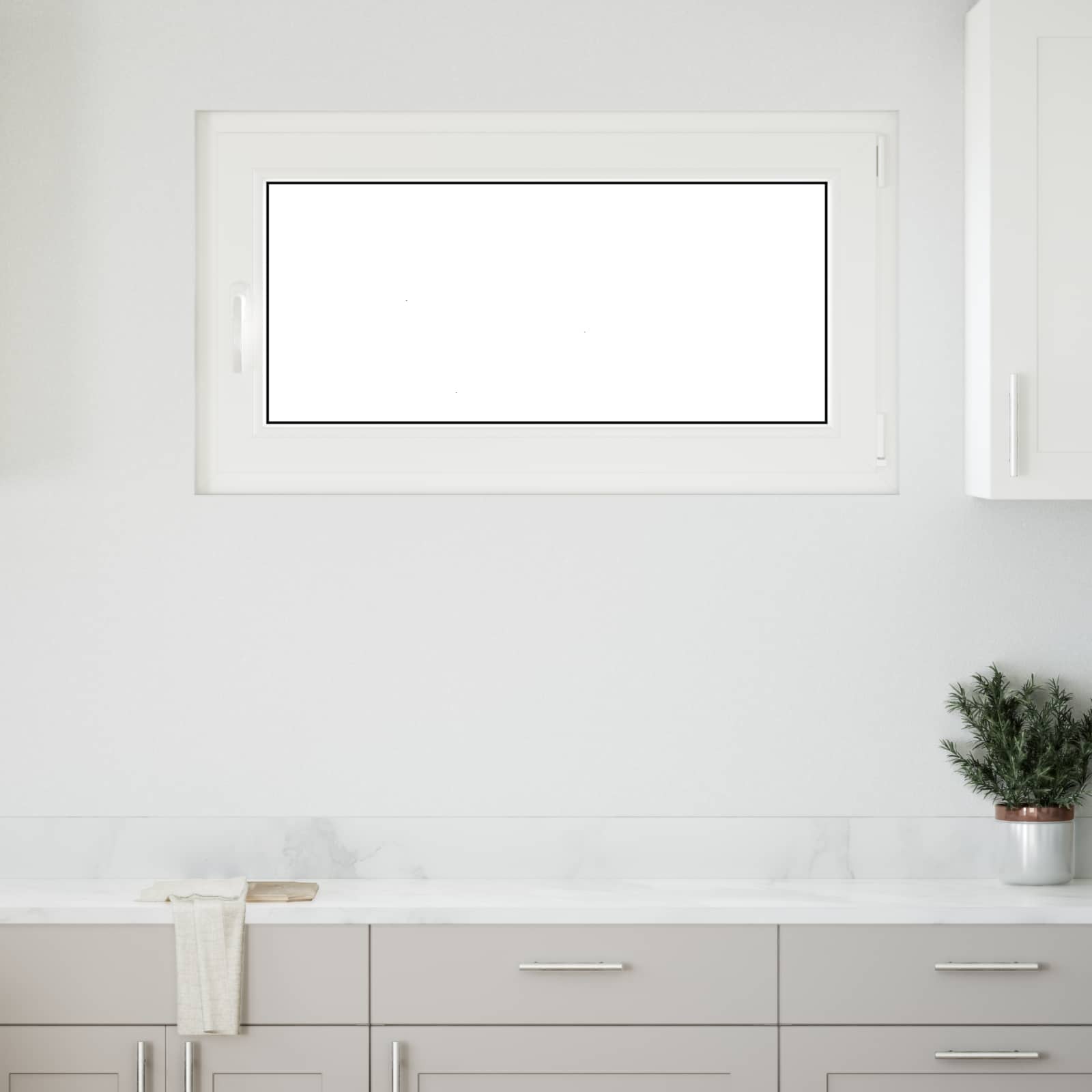 Pinceablak risor antracit 110 x 50 cm pvc és üveg